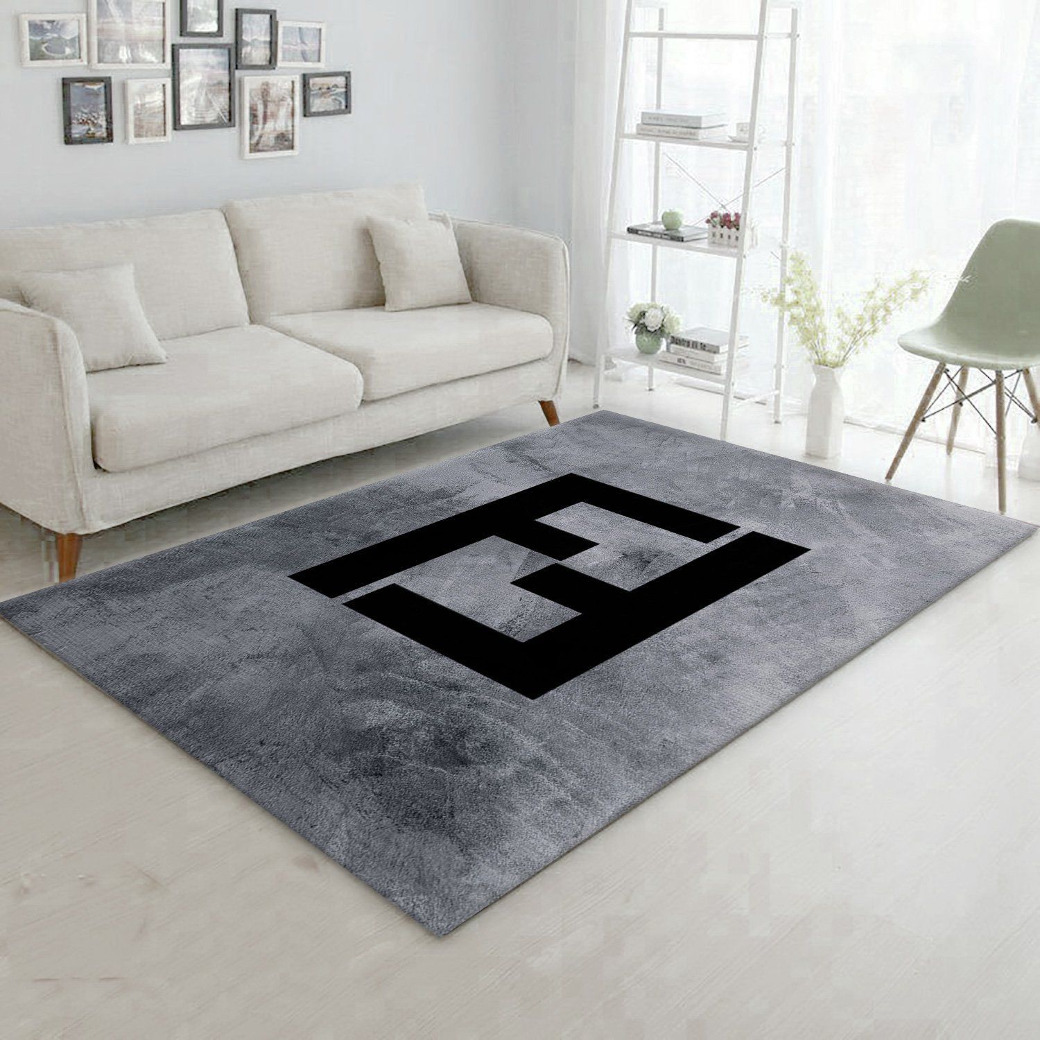 Fendi Rectangle Rug Bedroom Rug Christmas Gift US Decor - Indoor Outdoor Rugs