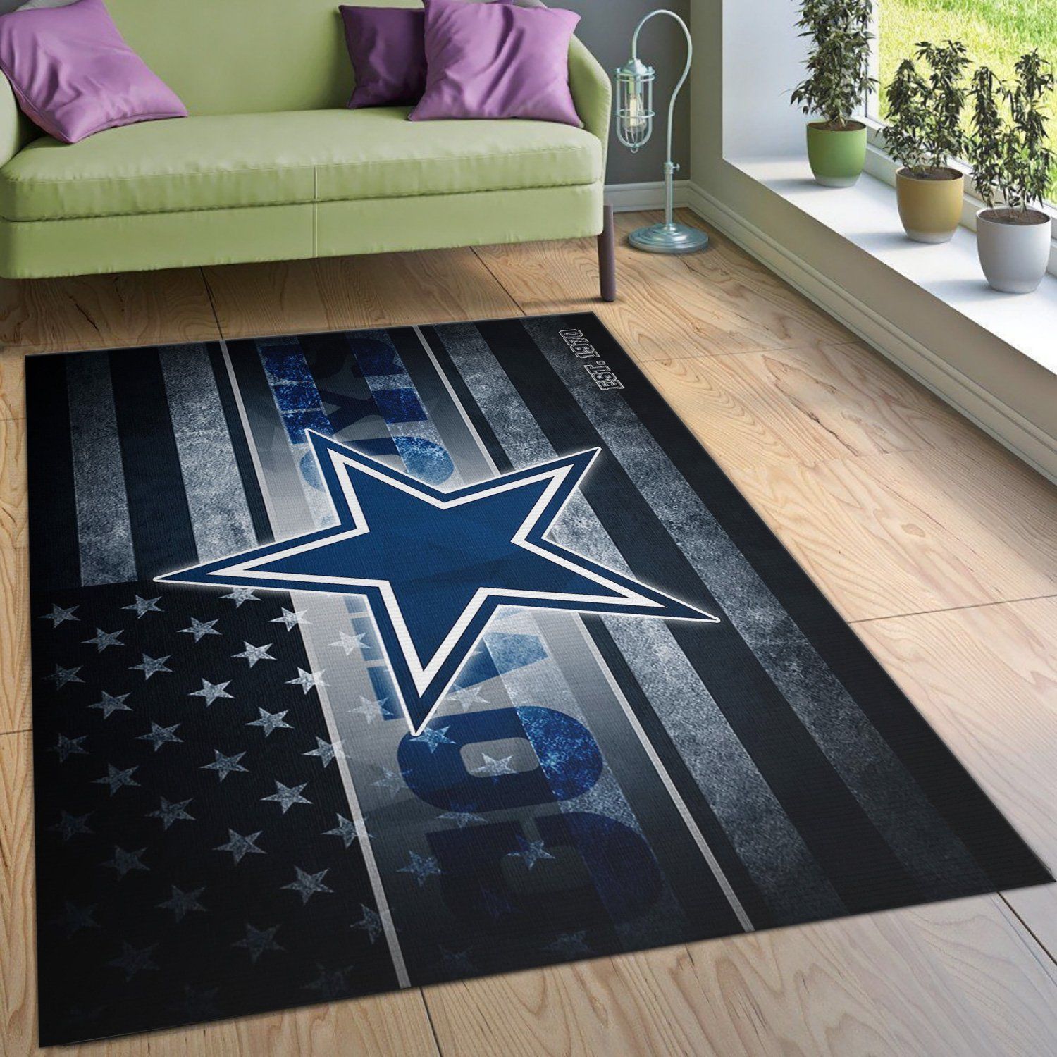 Dallas Cowboys Nfl Area Rug For Christmas Bedroom Rug Home Decor Floor Decor - Indoor Outdoor Rugs