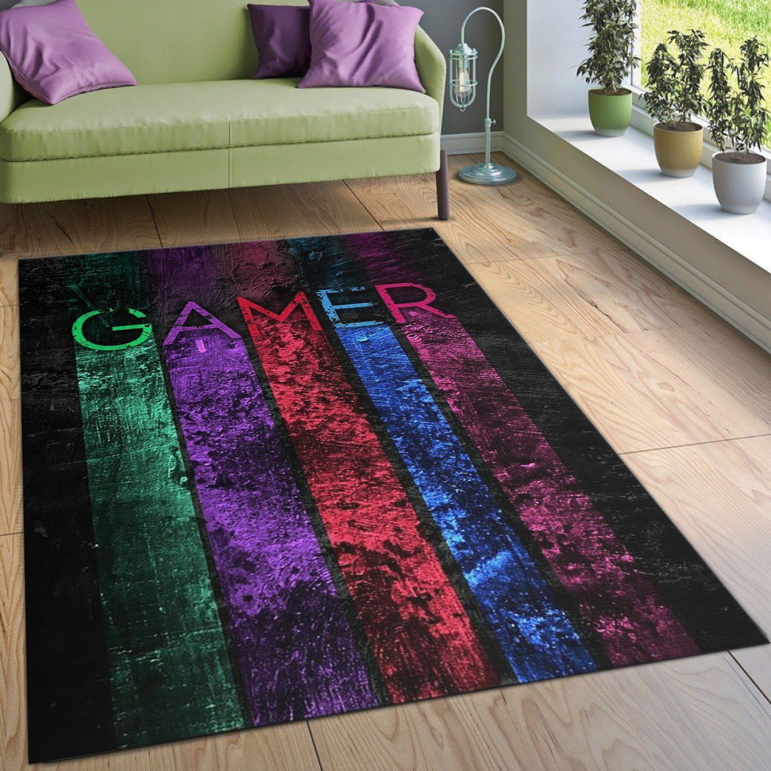 Playstation V11 Area Rug Bedroom Rug Home US Decor - Indoor Outdoor Rugs