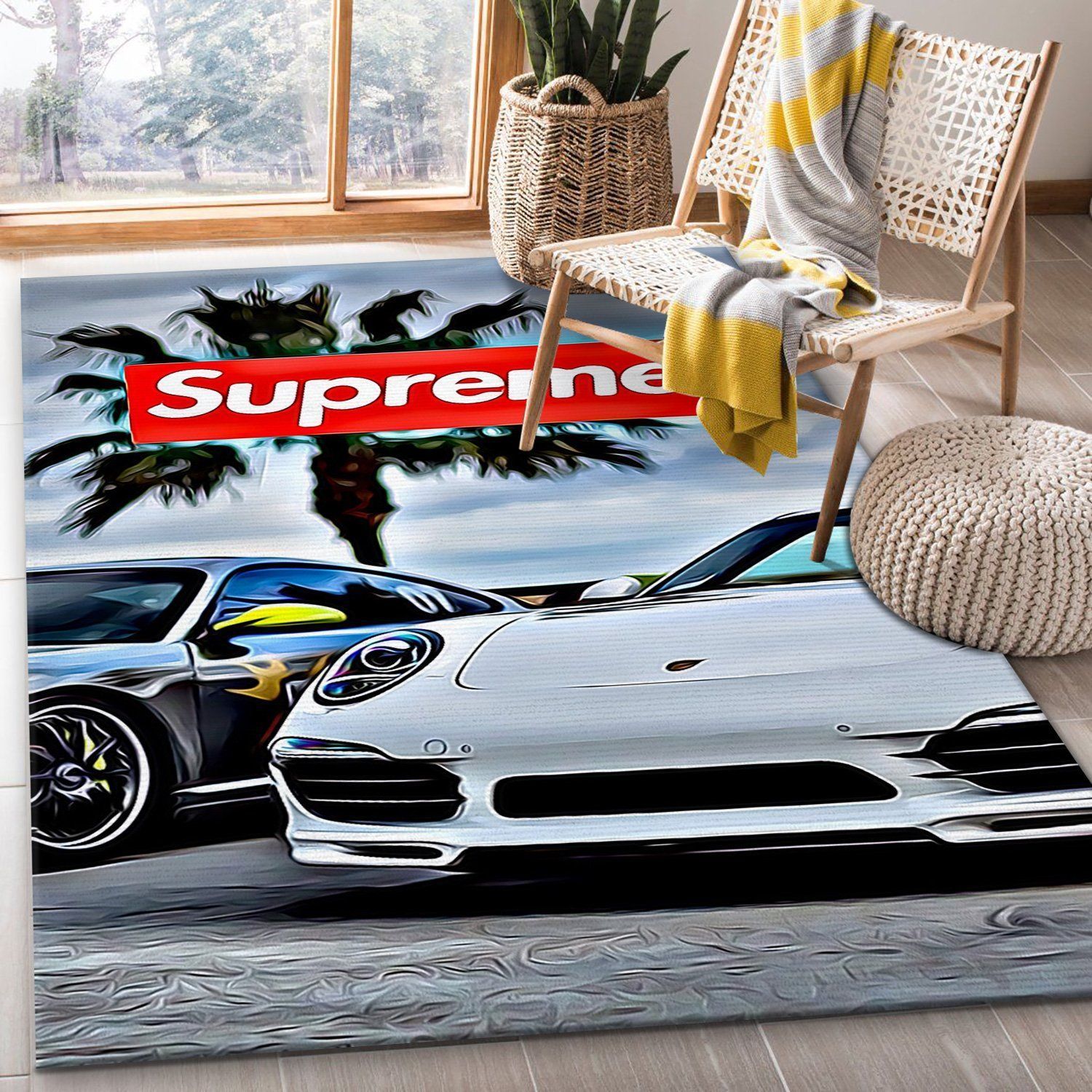 Supreme Lamborghini V11 Area Rug Living Room Rug Home US Decor - Indoor Outdoor Rugs