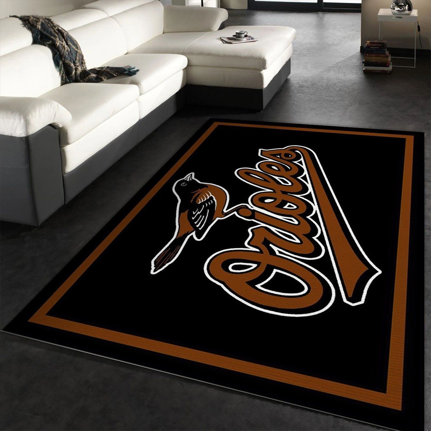 Baltimore Orioles Imperila Spirit Rug Area Rug, Living room and bedroom Rug, US Gift Decor - Indoor Outdoor Rugs