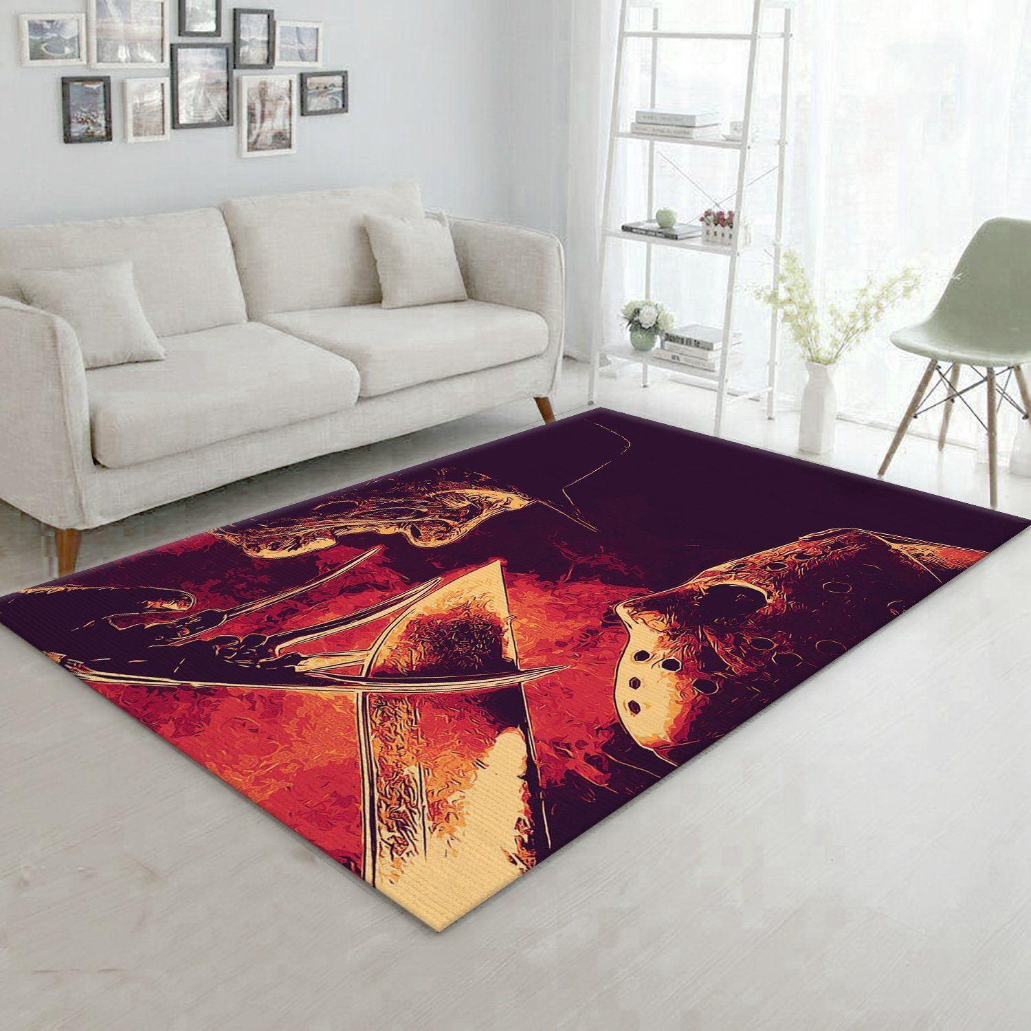 Freddy Vs Jason Rug Bedroom Rug Home Decor Floor Decor - Indoor Outdoor Rugs