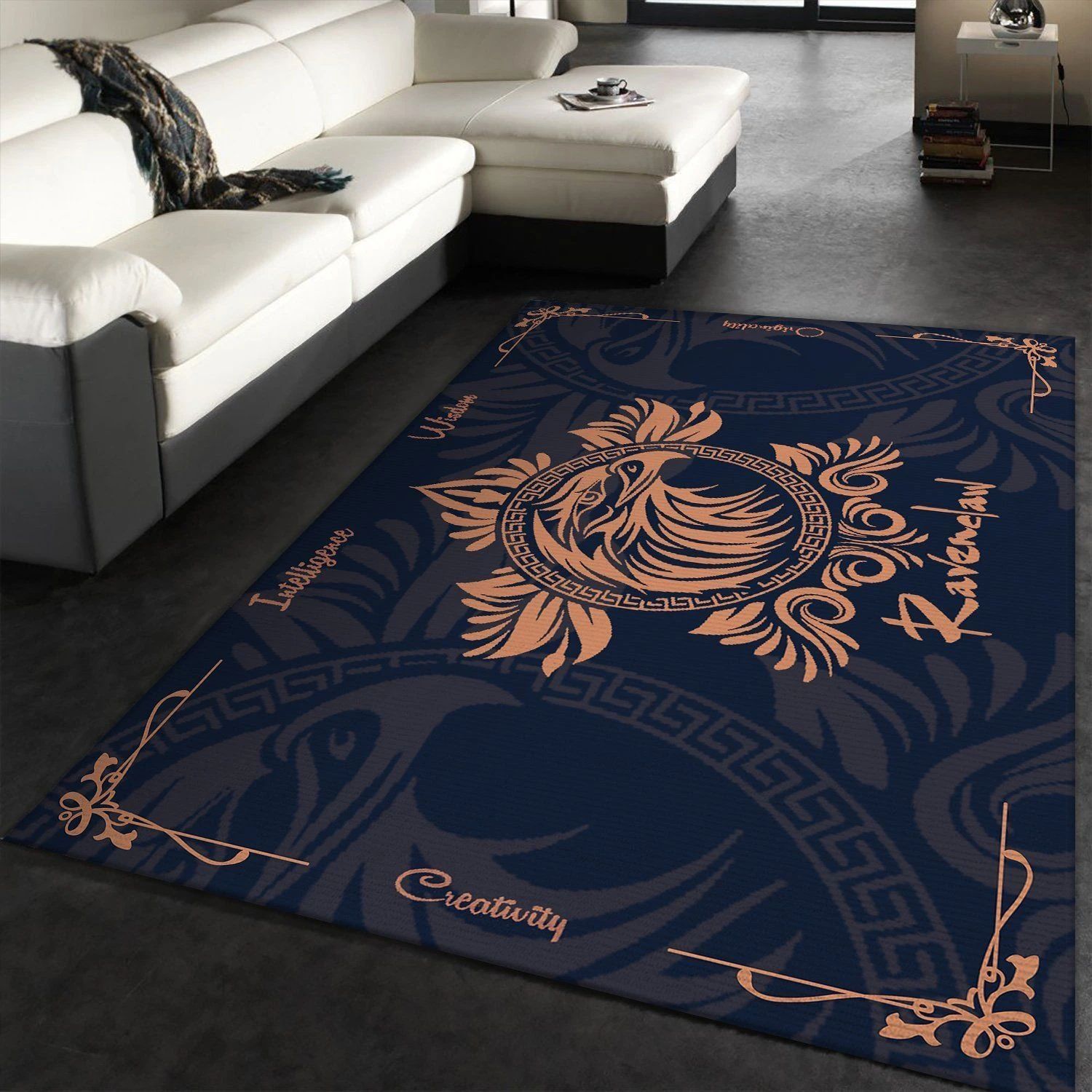 HARRY POTTER RAVENCLAW Area Area Rug Geeky Carpet Floor Decor - Indoor Outdoor Rugs