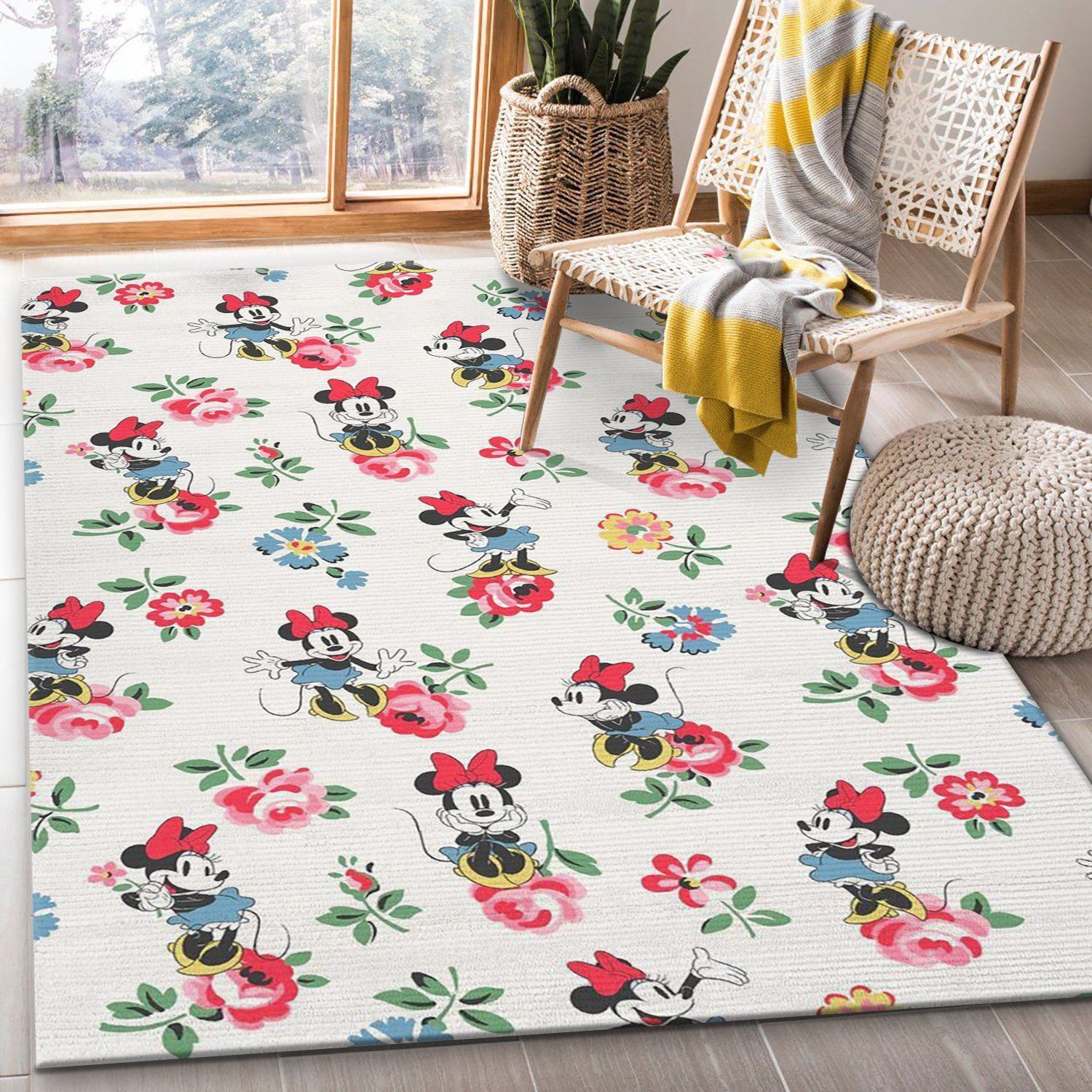 Minnie Mouse Ver2 Rug Living Room Rug Home US Decor - Indoor Outdoor Rugs