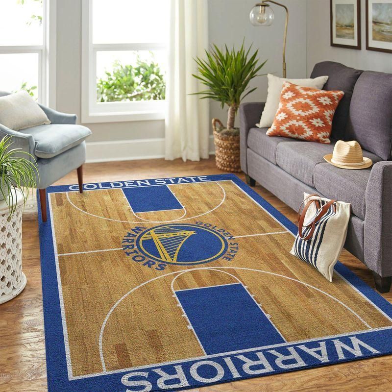 Golden State Warriors Nba Rug Room Carpet Sport Custom Area Floor Home Decor - Indoor Outdoor Rugs