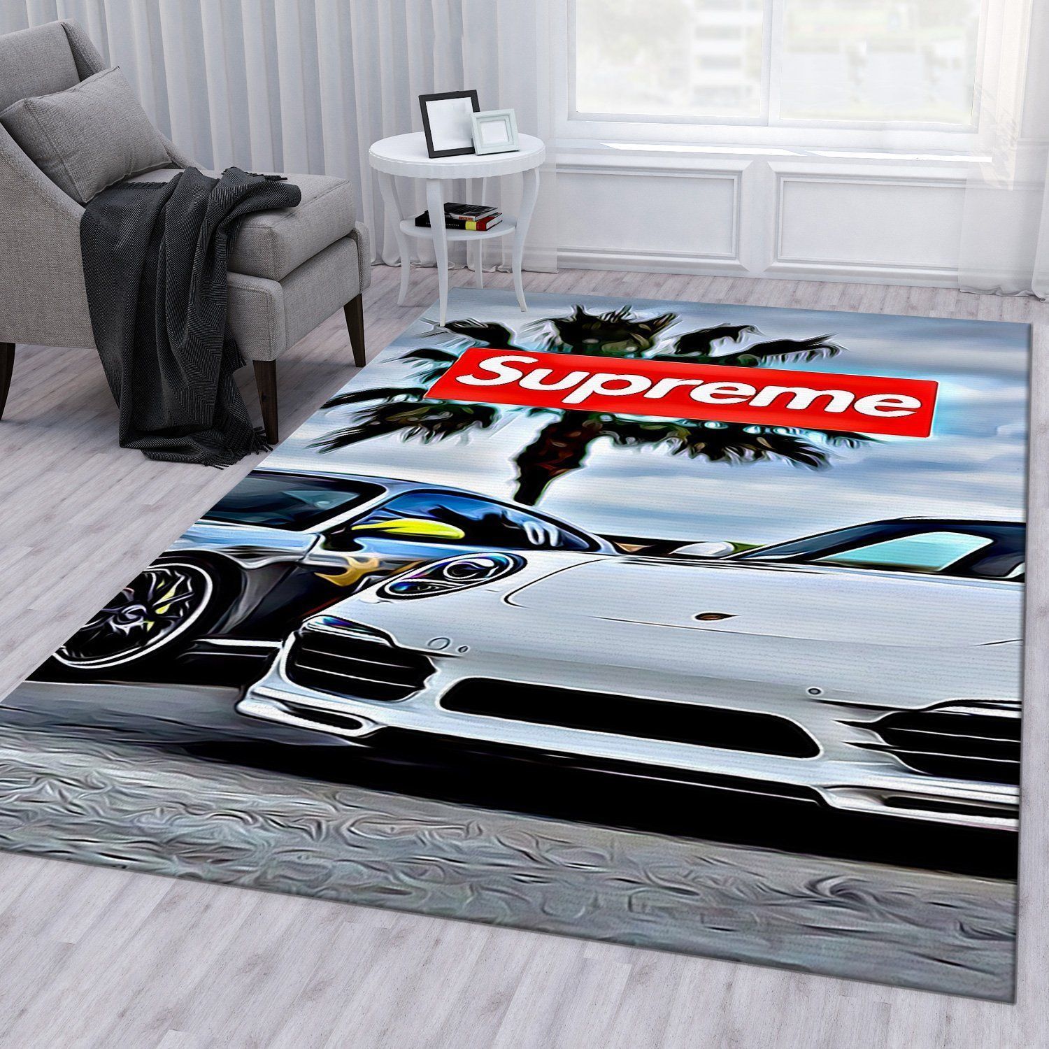 Supreme Lamborghini V11 Area Rug Living Room Rug Home US Decor - Indoor Outdoor Rugs