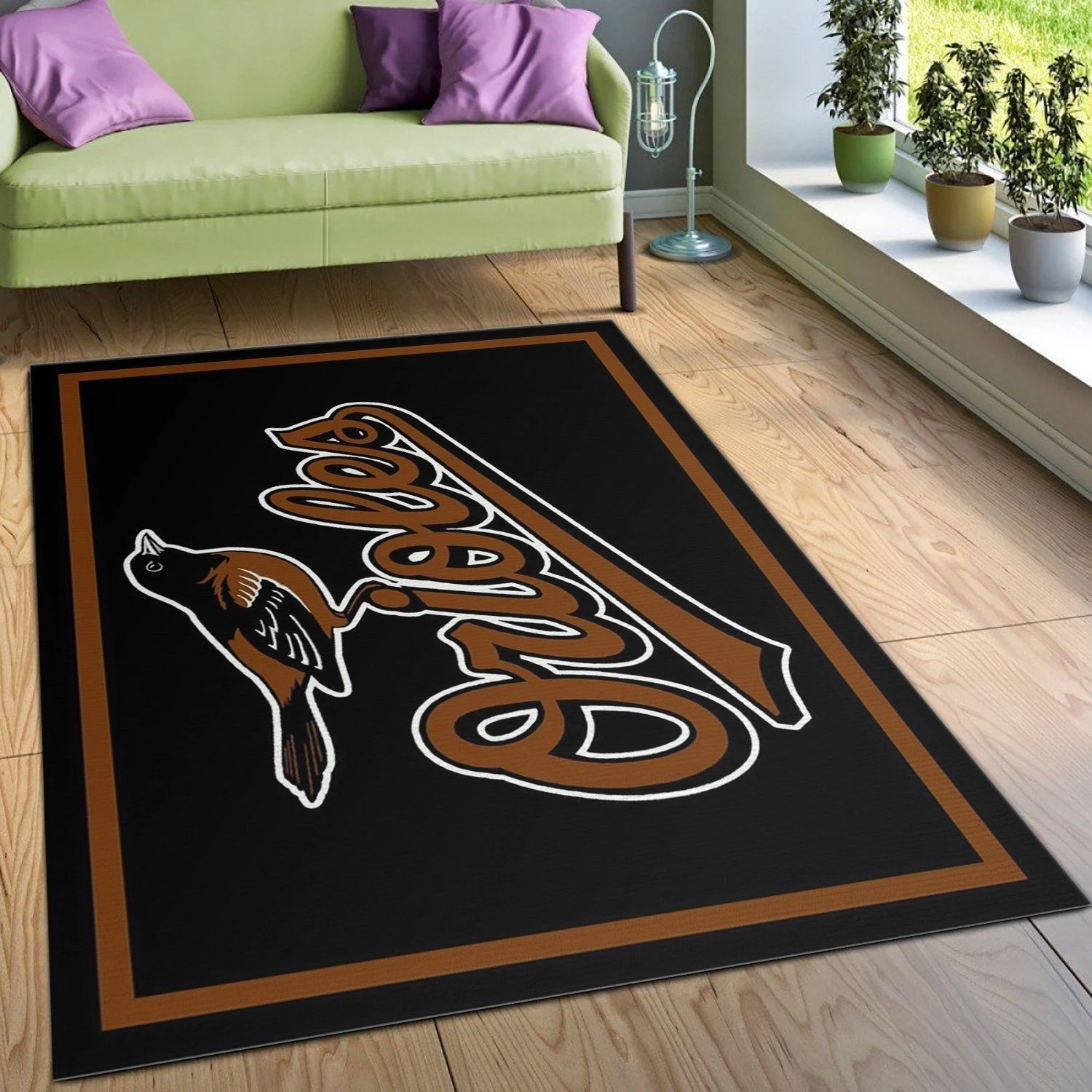 Baltimore Orioles Imperila Spirit Rug Area Rug, Living room and bedroom Rug, US Gift Decor - Indoor Outdoor Rugs