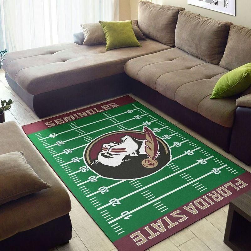 Nfl Football Team Florida State Seminoles Home Field Area Rug Home Decor - Indoor Outdoor Rugs