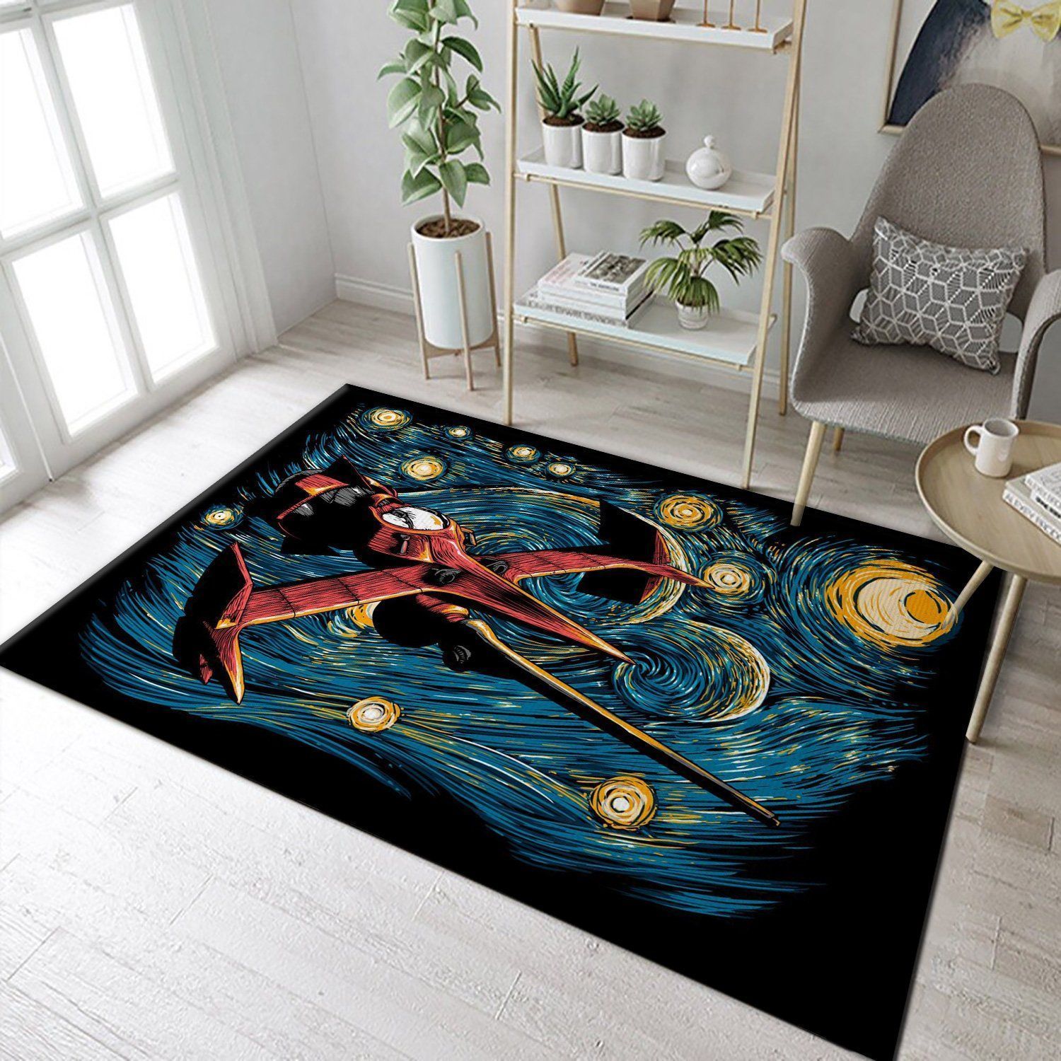 Starry Cowboy Starry Art Area Rug, Kitchen Rug, Home Decor Floor Decor - Indoor Outdoor Rugs