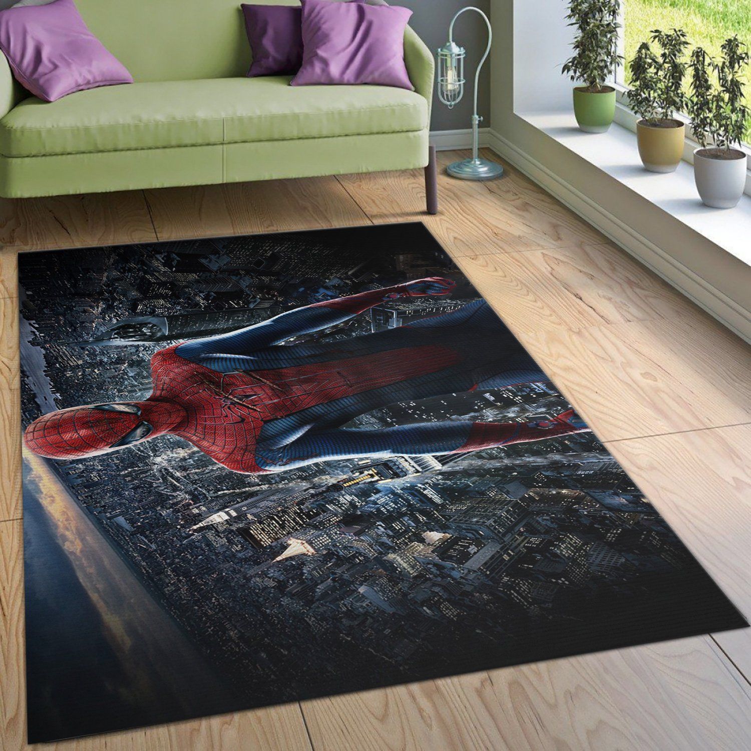 Spiderman Ver1 Movie Area Rug Living Room Rug Home Decor Floor Decor - Indoor Outdoor Rugs