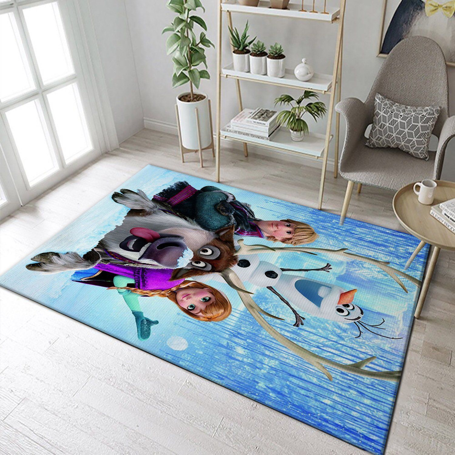 Frozen Area Rug, Living room and bedroom Rug, Floor Decor - Indoor Outdoor Rugs