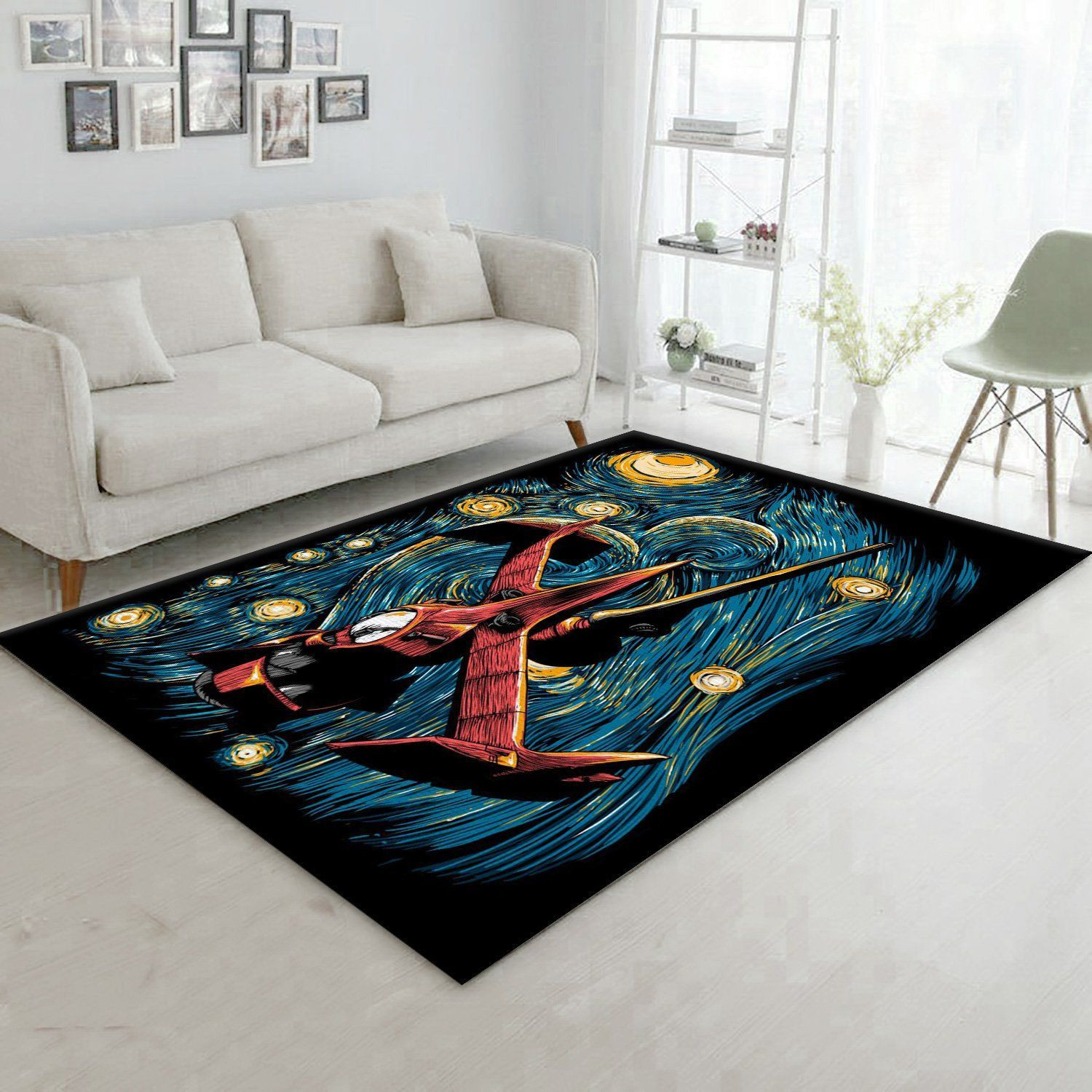 Starry Cowboy Starry Art Area Rug, Kitchen Rug, Home Decor Floor Decor - Indoor Outdoor Rugs