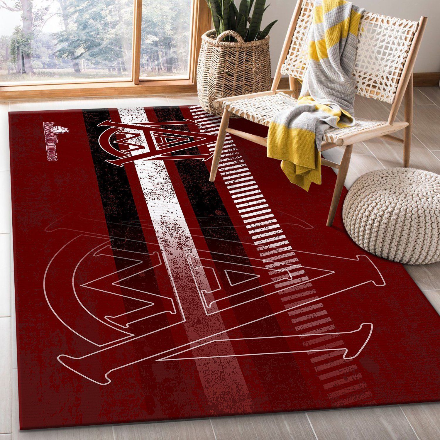 Alabama A M Bulldogs Rug Room Carpet Sport Area Rugs Carpet Custom Floor Mat Home Decor - Indoor Outdoor Rugs