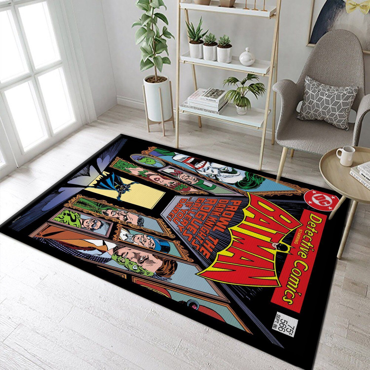 Dark Knight Rogue Gallery Area Rug Carpet, Living Room Rug, Family Gift US Decor - Indoor Outdoor Rugs