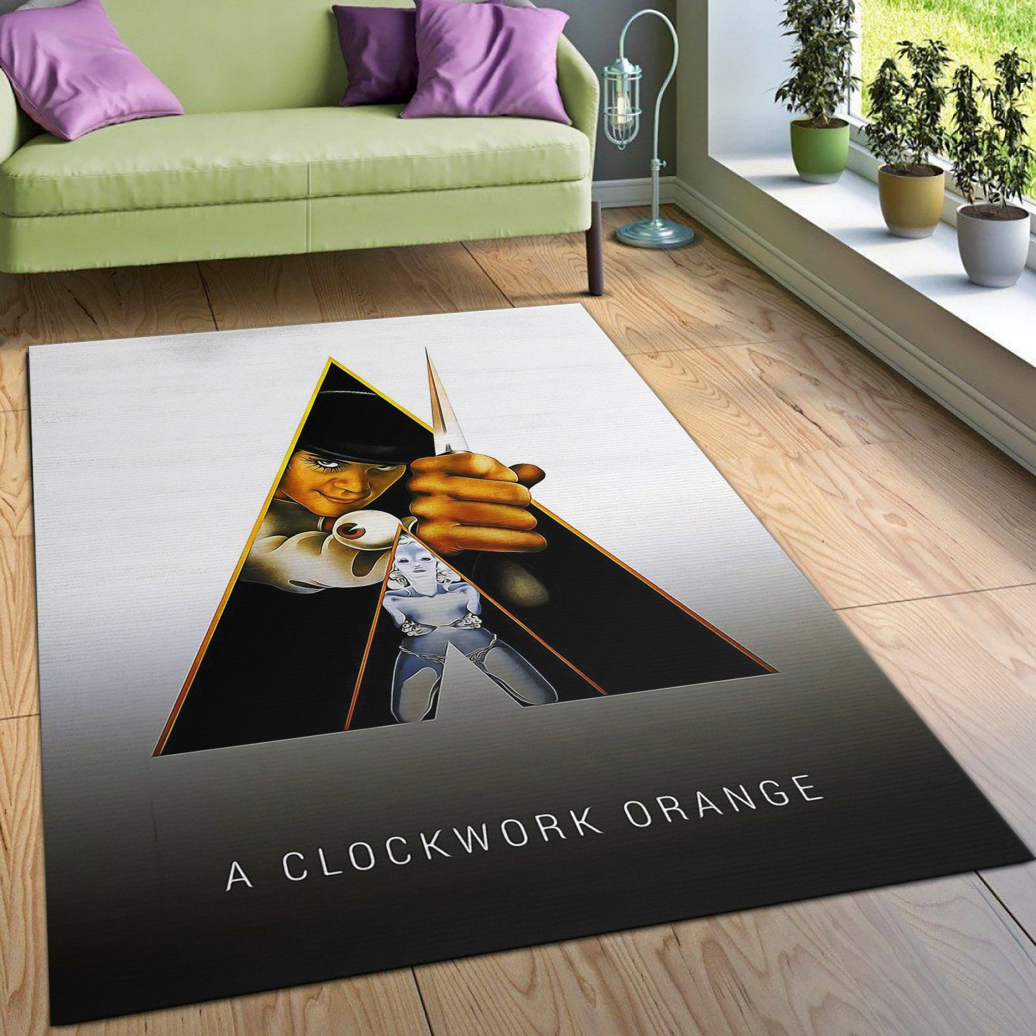 A Clockwork Orange Area Rug Art Painting Movie Rugs Home US Decor - Indoor Outdoor Rugs