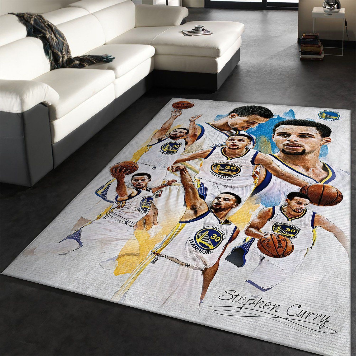 Golden State Warriors NBA Sport Collection Area Rugs Living Room Carpet Floor Decor The US Decor - Indoor Outdoor Rugs