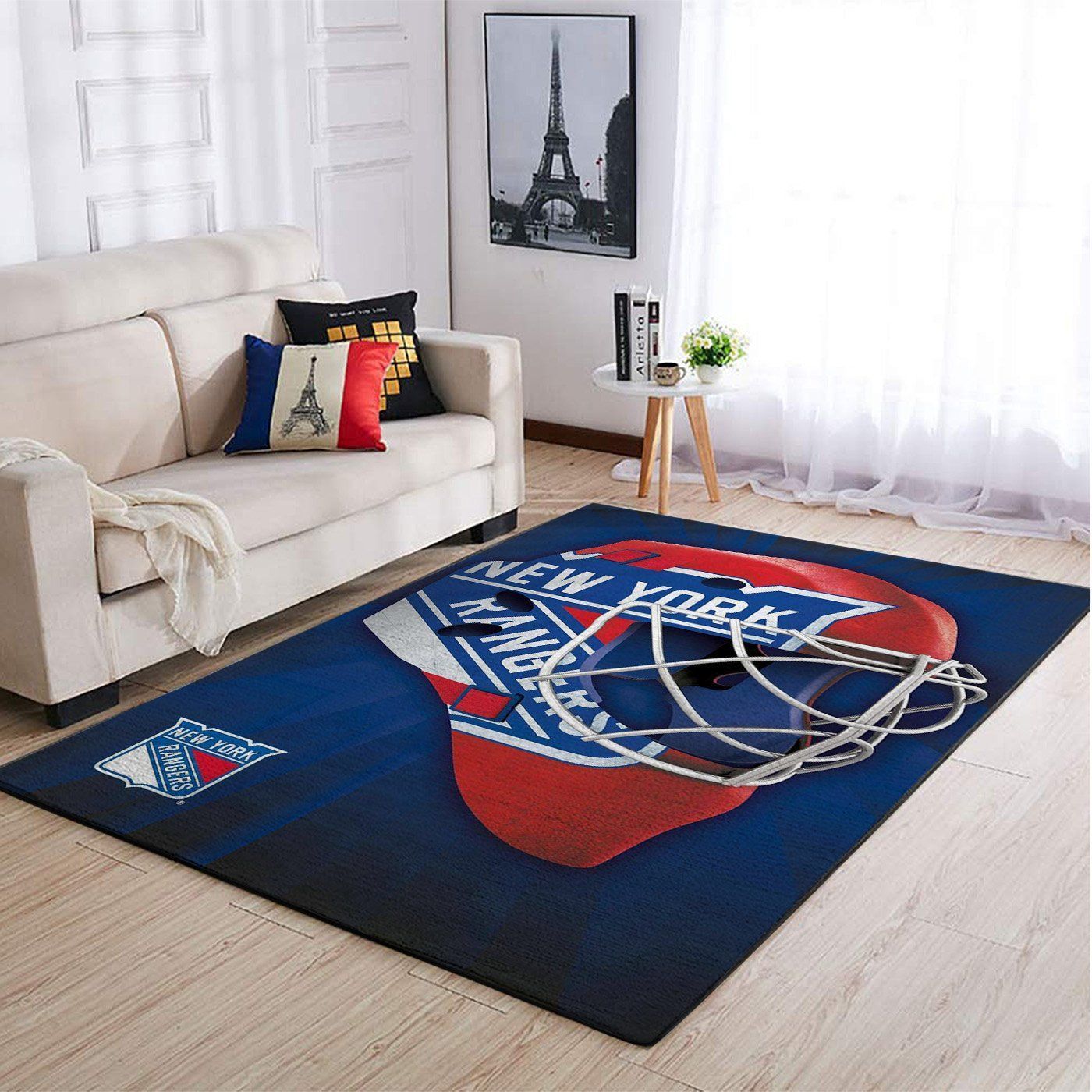 New York Rangers Nhl Team Logo Style Nice Gift Home Decor Rectangle Area Rug - Indoor Outdoor Rugs