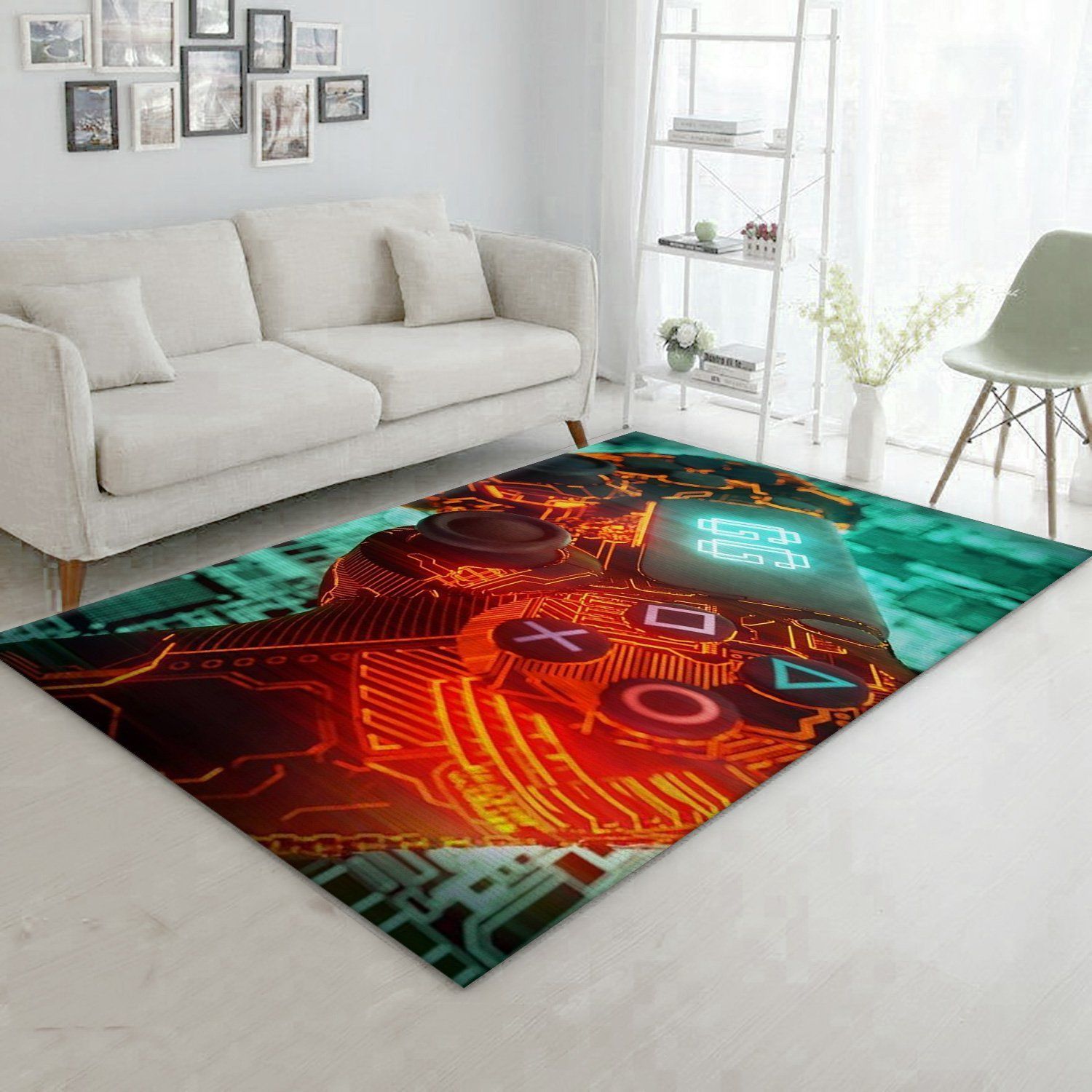 Playstation V4 Rug Living Room Rug US Gift Decor - Indoor Outdoor Rugs