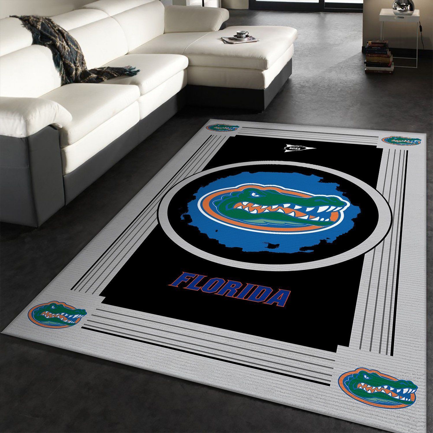 Florida Gators NCAA Team Logo Nice Gift Home Decor Rectangle Area Rug RER Y9I3 - Indoor Outdoor Rugs