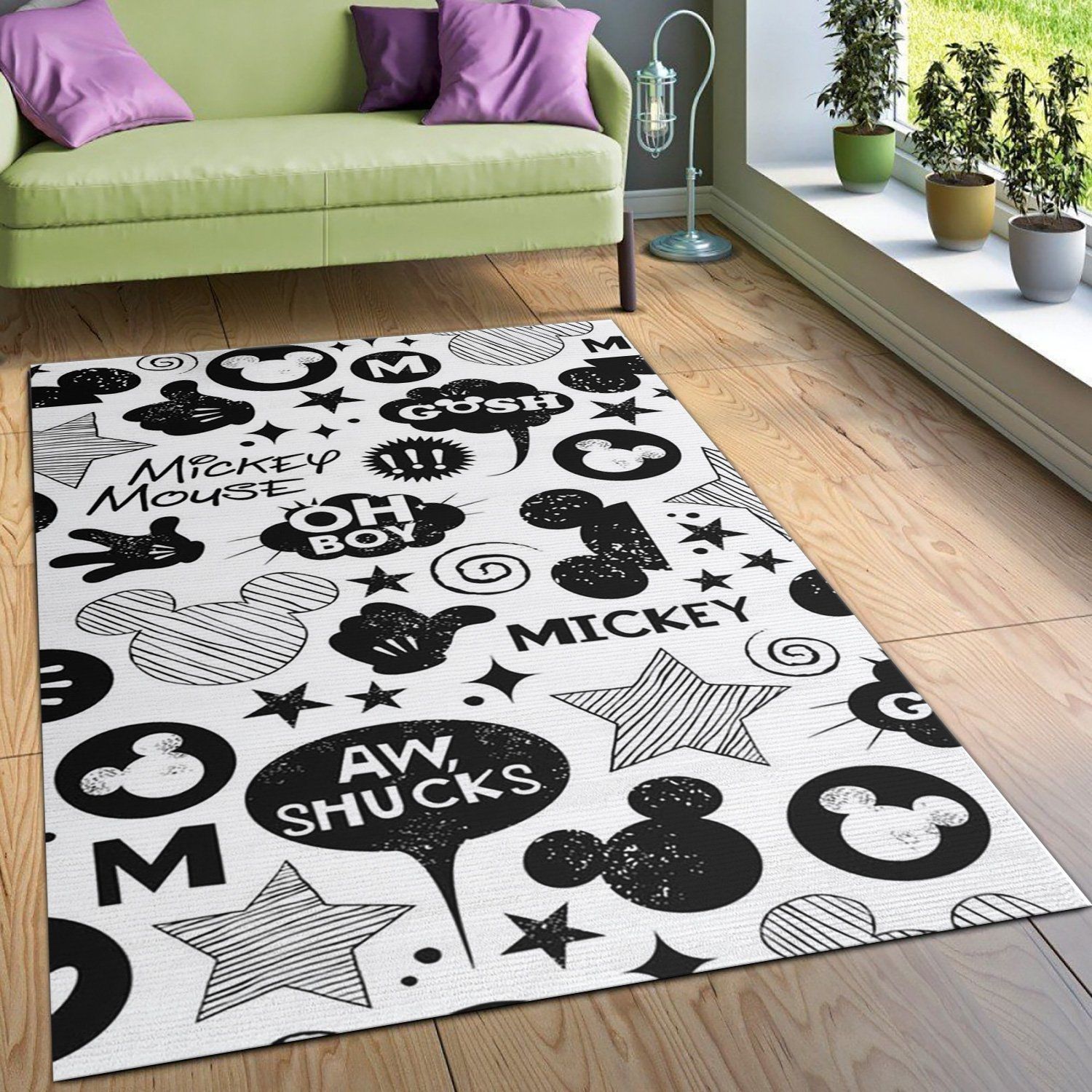 Mickey Mouse Cool Area Rug, Living Room Rug, US Gift Decor - Indoor Outdoor Rugs