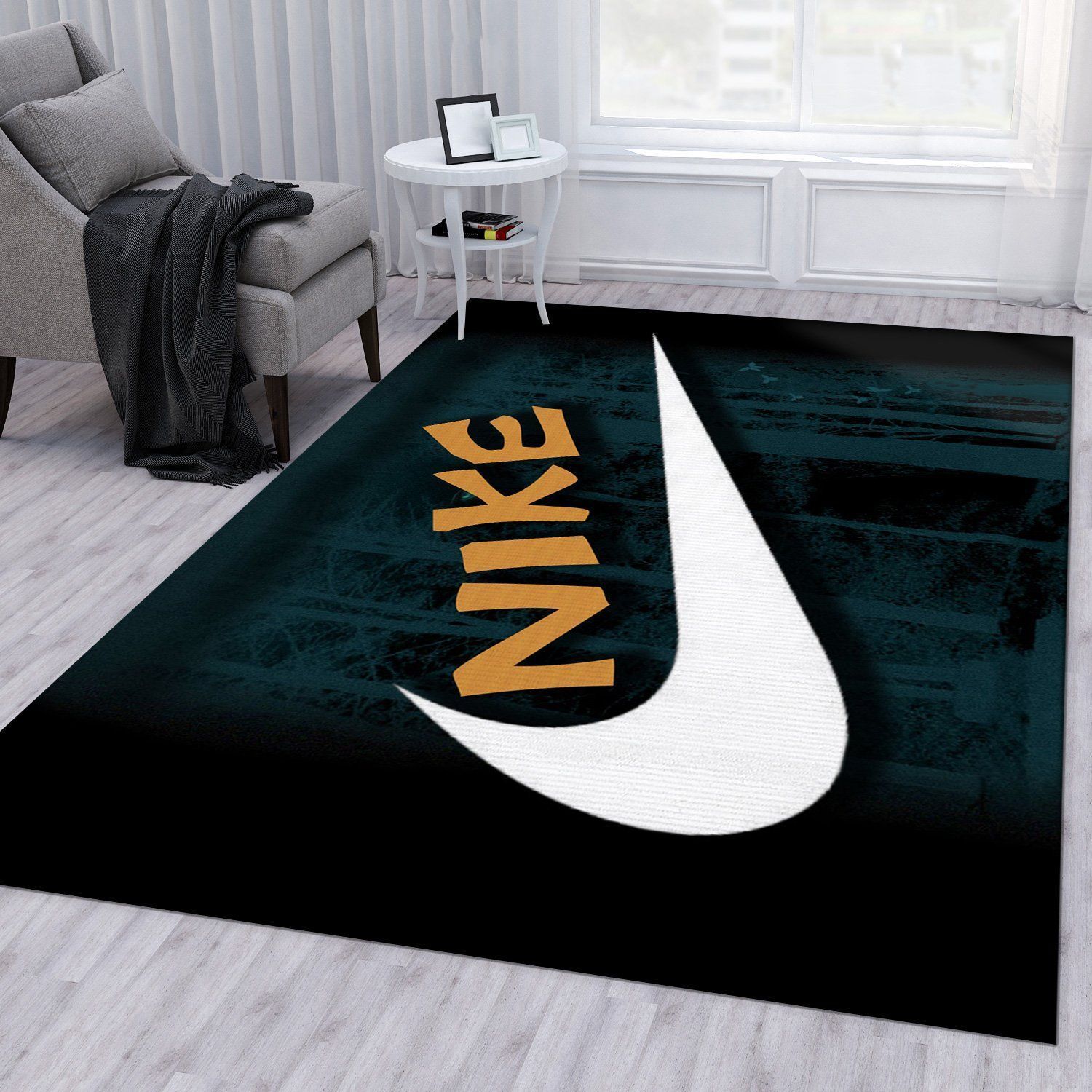 Nike Area Rug Bedroom Rug Christmas Gift US Decor - Indoor Outdoor Rugs