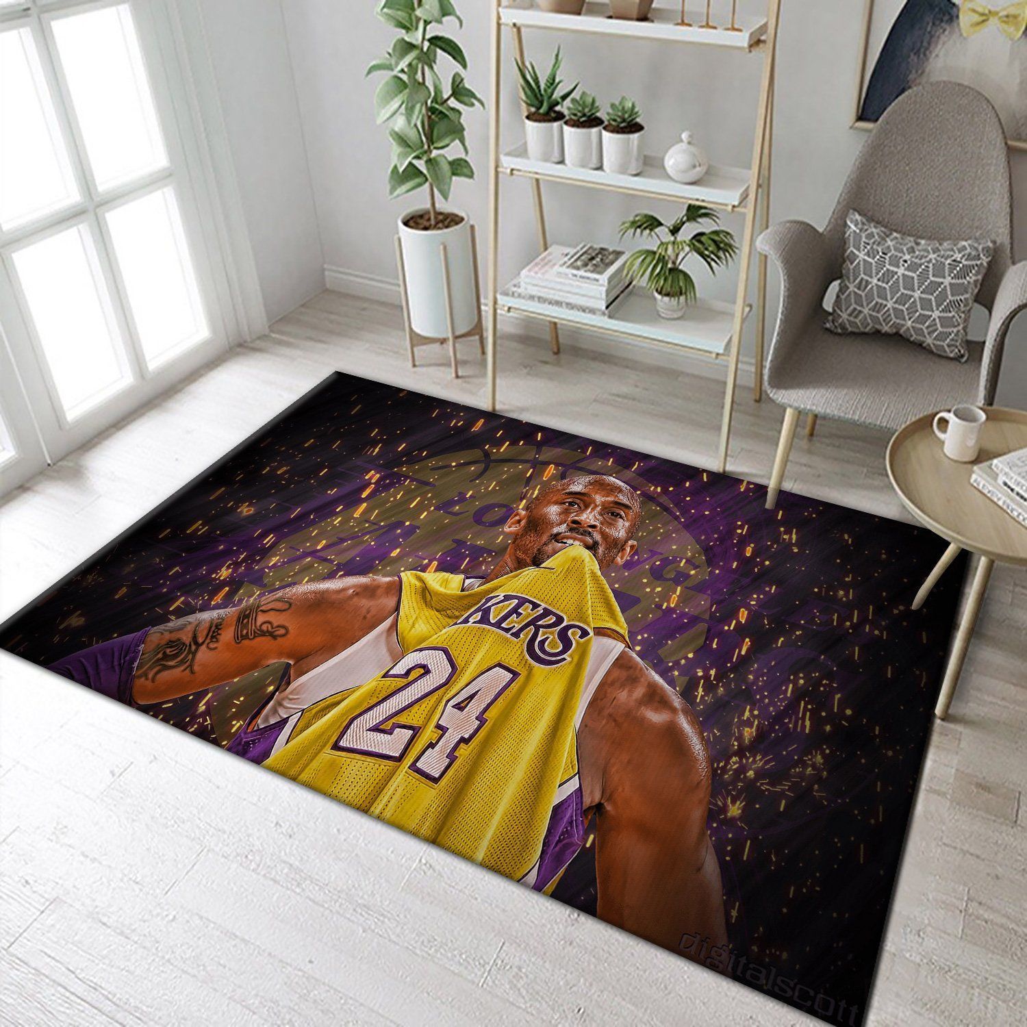 Kobe Legend Art Area Rug Geeky Carpet home decor Bedroom Living Room Decor - Indoor Outdoor Rugs