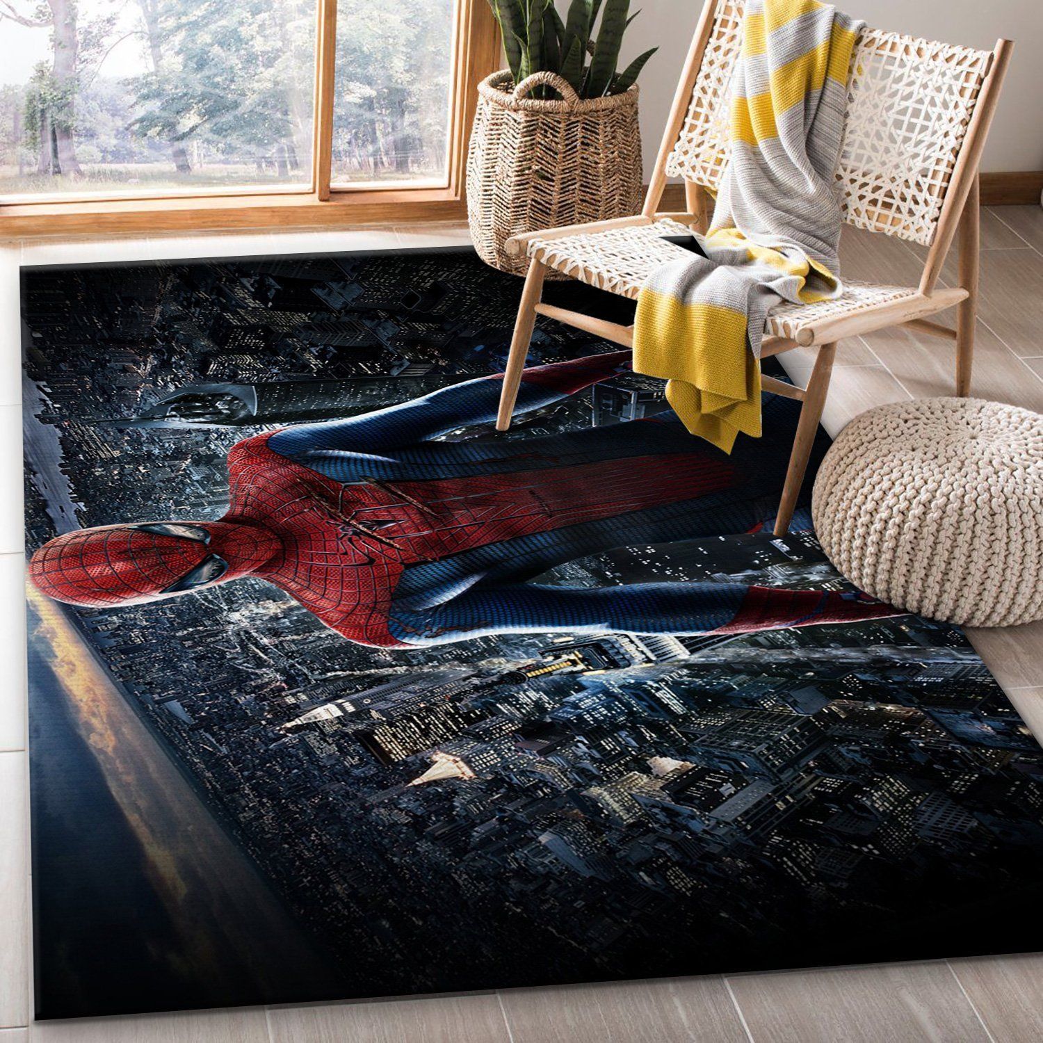 Spiderman Ver1 Movie Area Rug Living Room Rug Home Decor Floor Decor - Indoor Outdoor Rugs