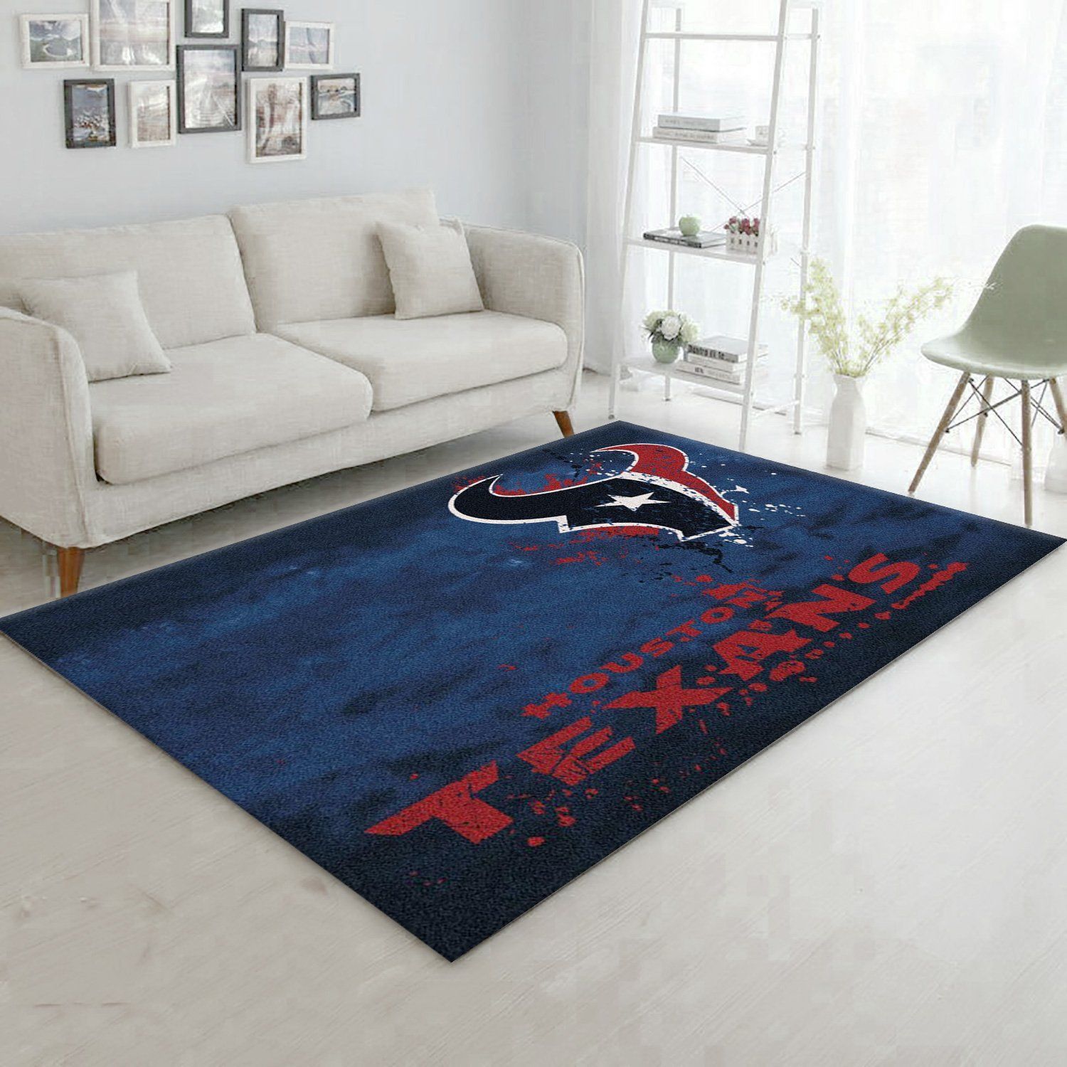 Houston Texans Fade Rug Nfl Team Area Rug, Living Room Rug, Home Decor Floor Decor - Indoor Outdoor Rugs