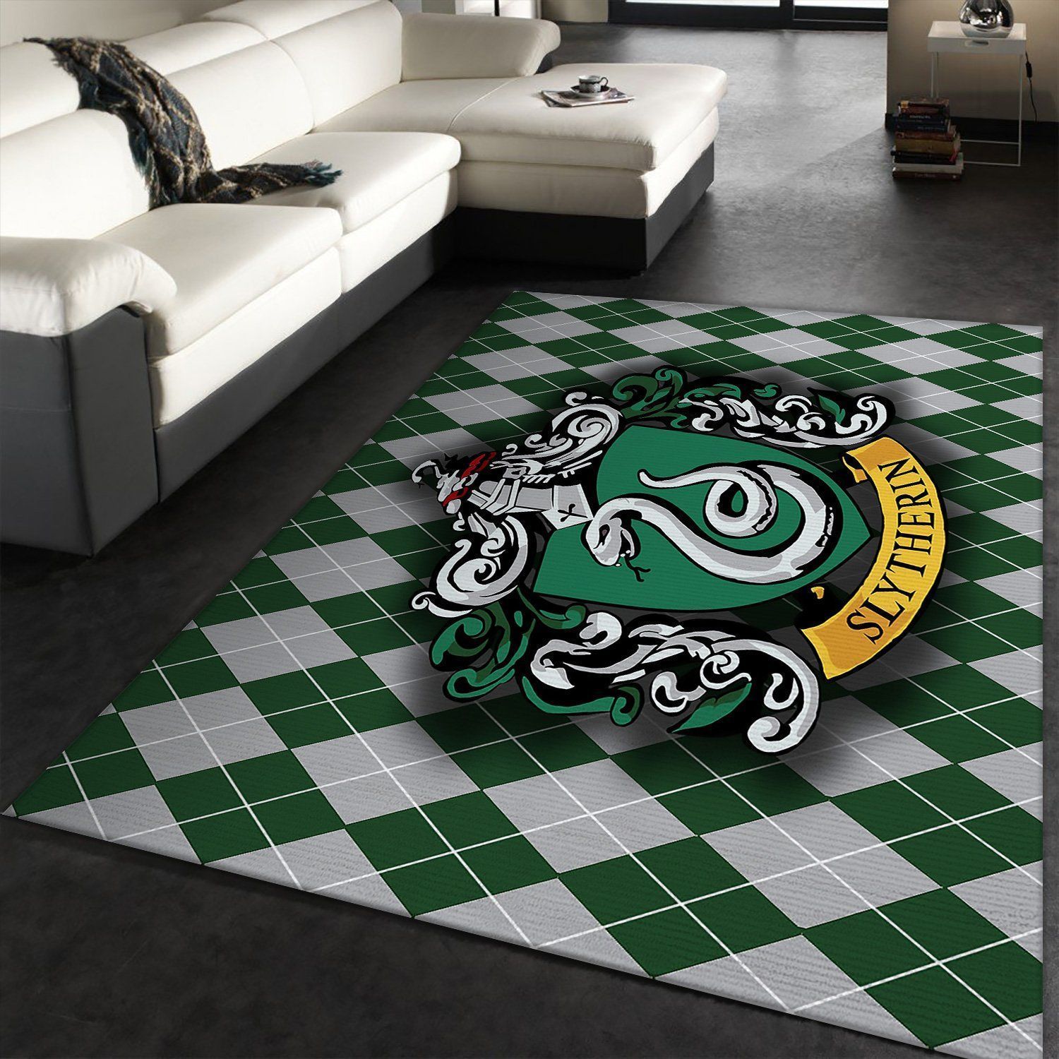 Slytherin FN201019 Harry Potter Area Rug Floor Decor The US Decor - Indoor Outdoor Rugs