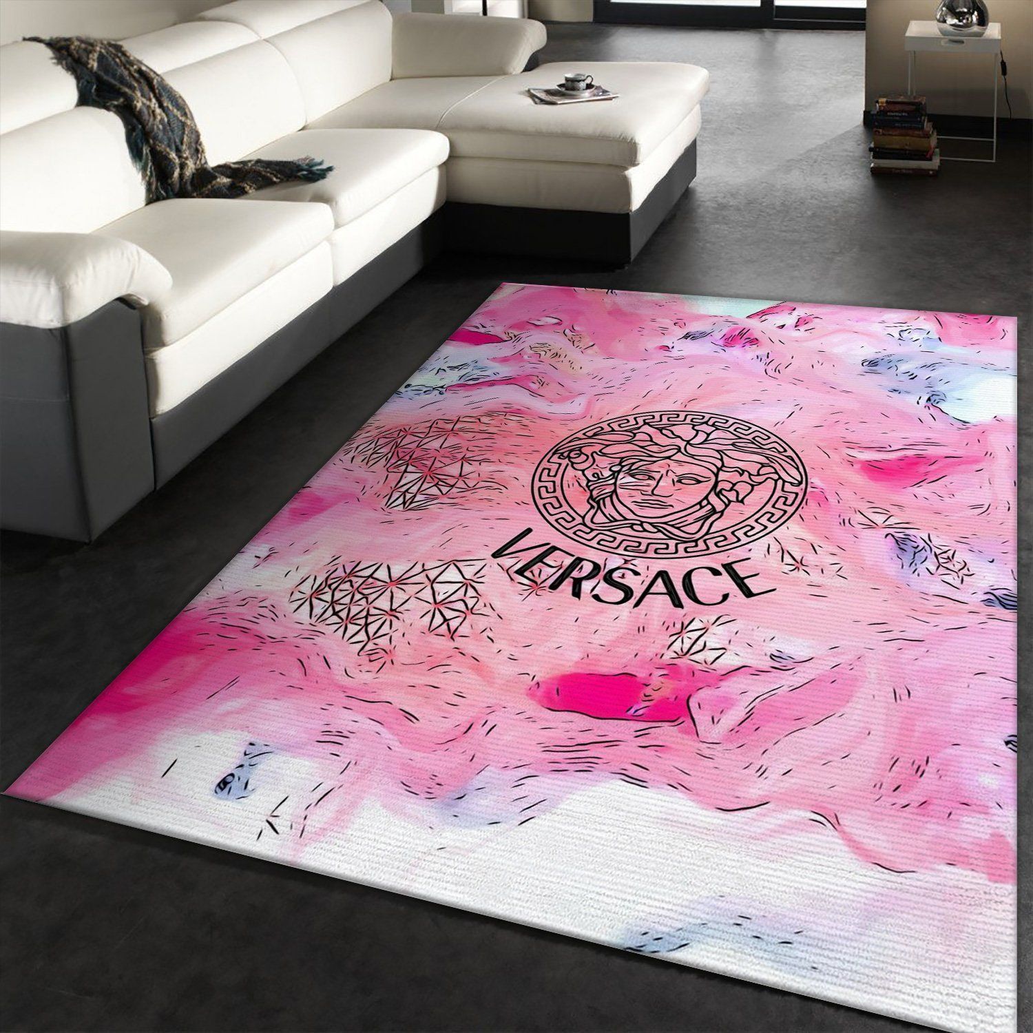 Versace Area Rugs Living Room Rug Christmas Gift US Decor - Indoor Outdoor Rugs