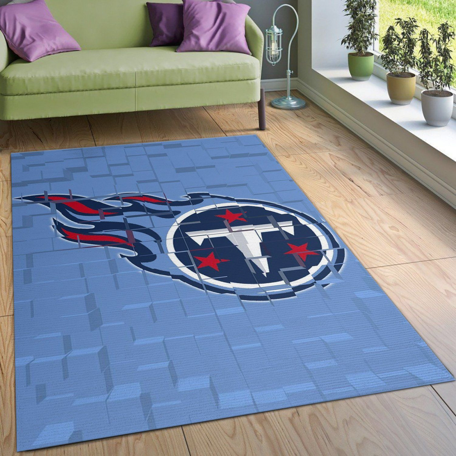 Tennessee Titans 4 NFL Christmas Gift Rug Bedroom Rug Home Decor Floor Decor - Indoor Outdoor Rugs