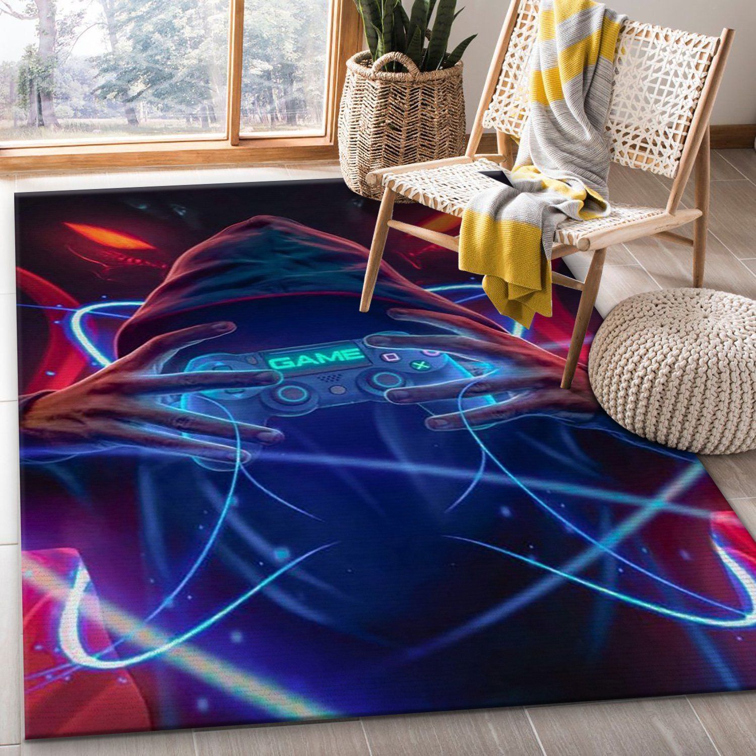 Playstation V2 Rug Living Room Rug Home US Decor - Indoor Outdoor Rugs