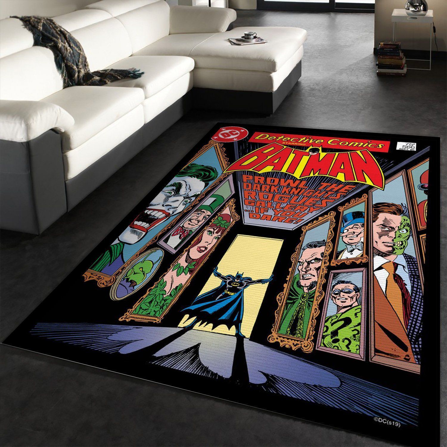 Dark Knight Rogue Gallery Area Rug Carpet, Living Room Rug, Family Gift US Decor - Indoor Outdoor Rugs