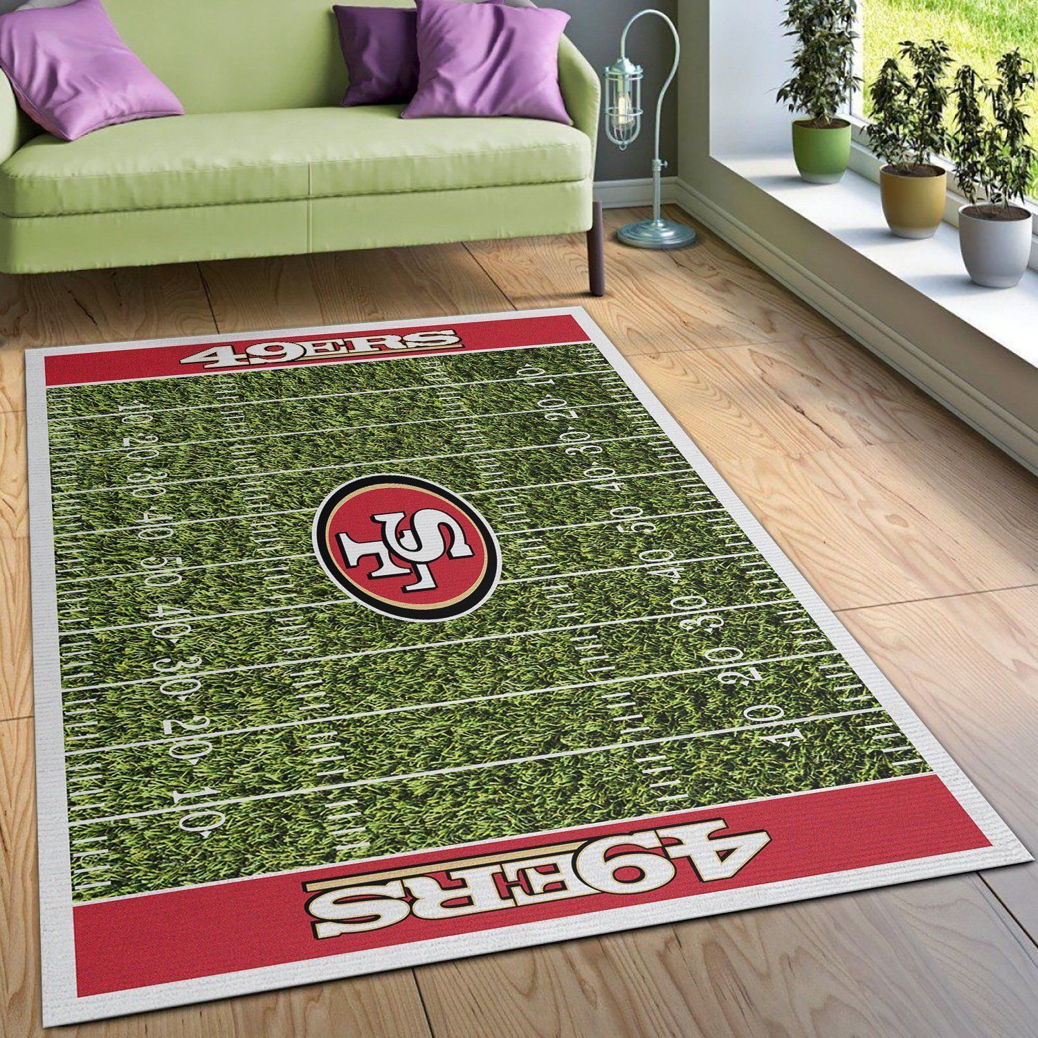 San Francisco 49ers Area Rug Nfl Football Floor Decor 03113 - Indoor Outdoor Rugs