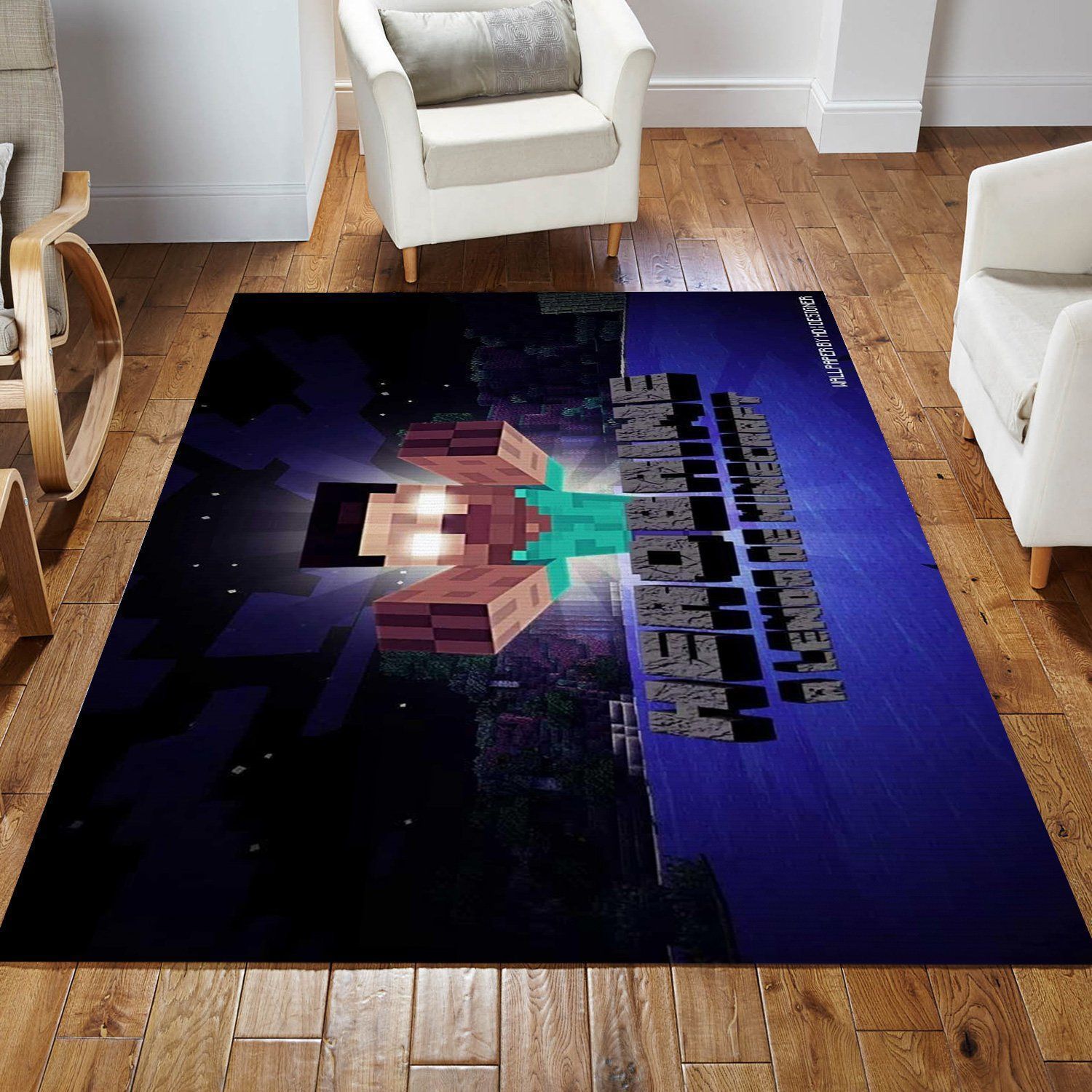 Minecraft Rug Living Room Rug Home Decor Floor Decor - Indoor Outdoor Rugs