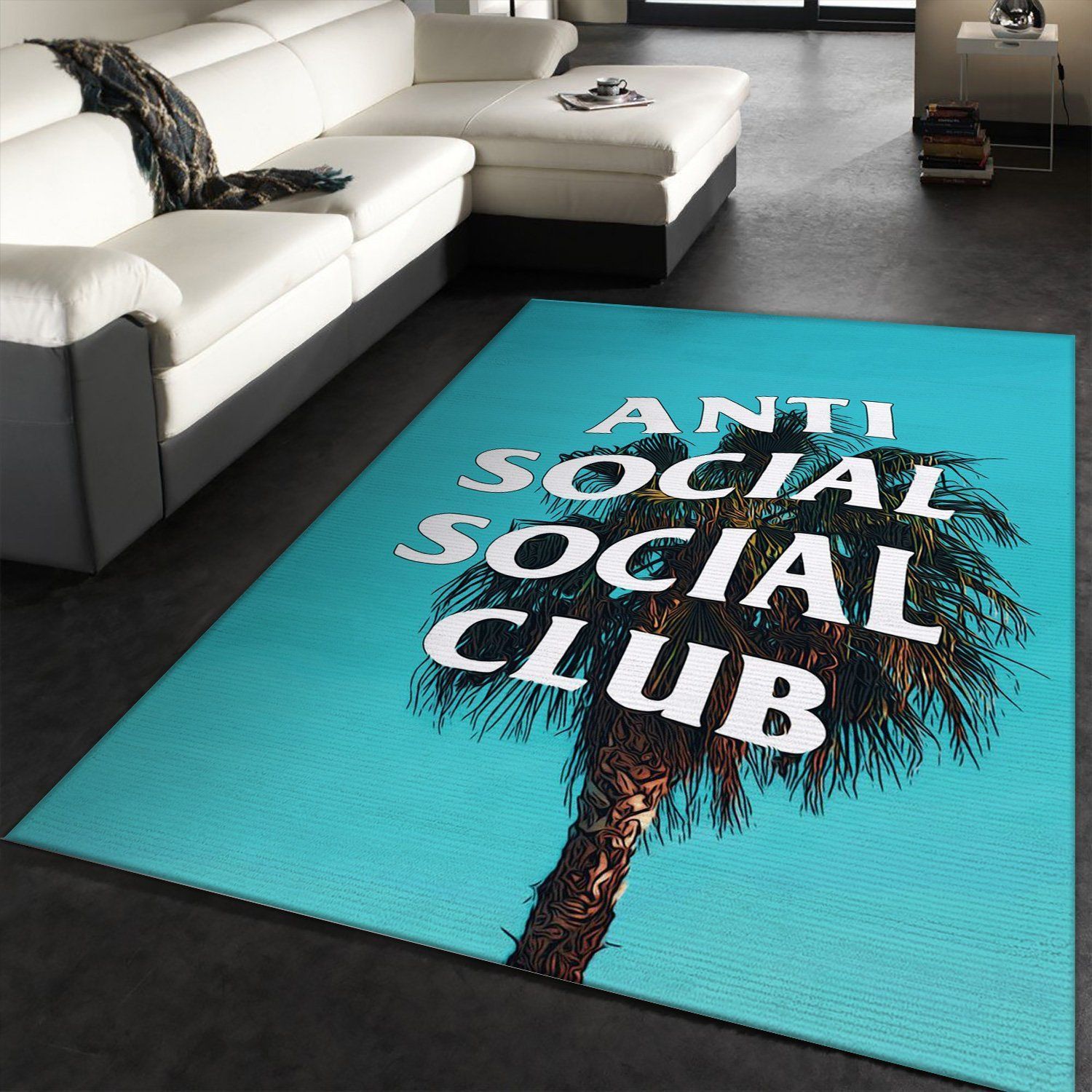 Anti Social Club Area Rugs Fashion Brand Rug Christmas Gift US Decor - Indoor Outdoor Rugs