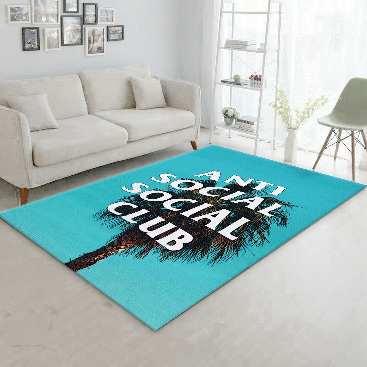 Anti Social Club Area Rugs Fashion Brand Rug Christmas Gift US Decor - Indoor Outdoor Rugs