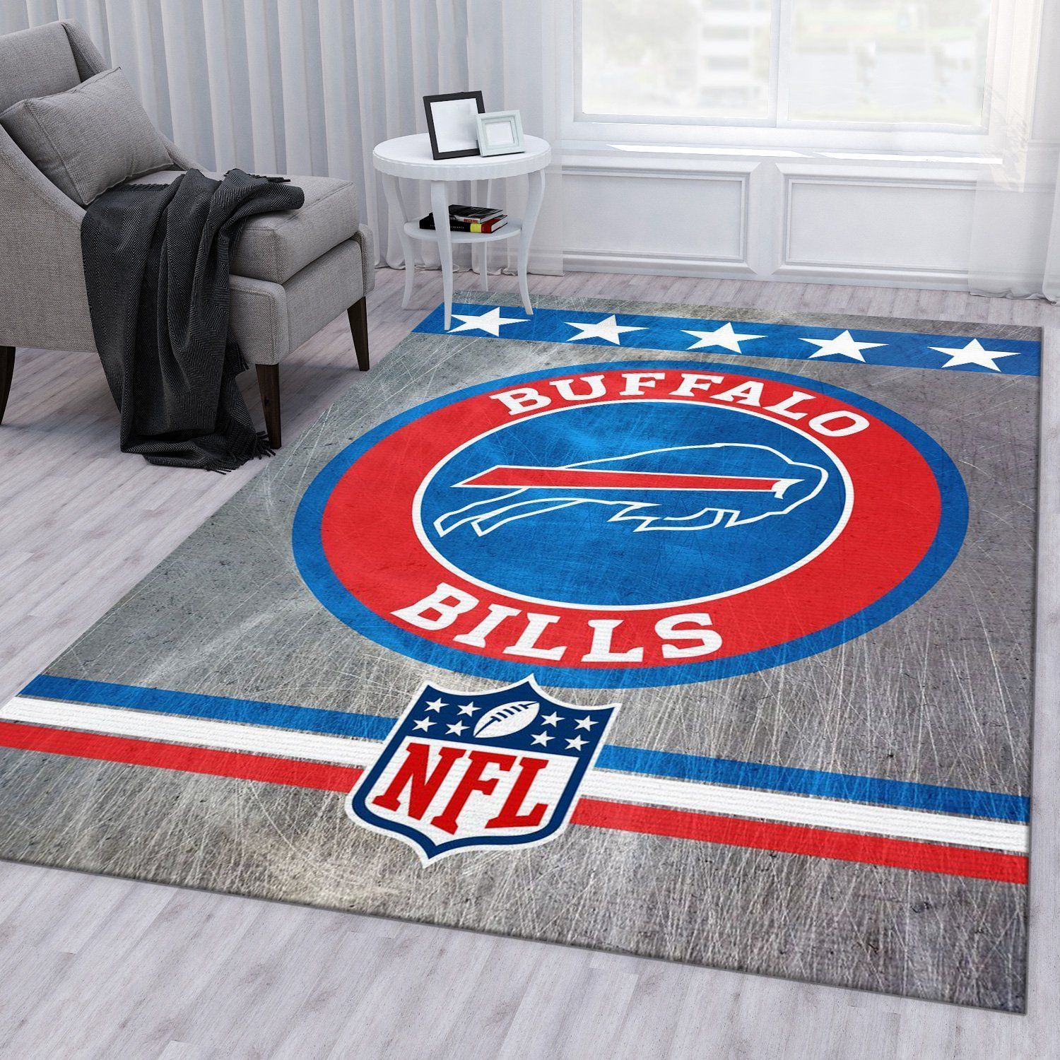 Buffalo Bills Nfl Area Rug Bedroom Rug Home US Decor - Indoor Outdoor Rugs