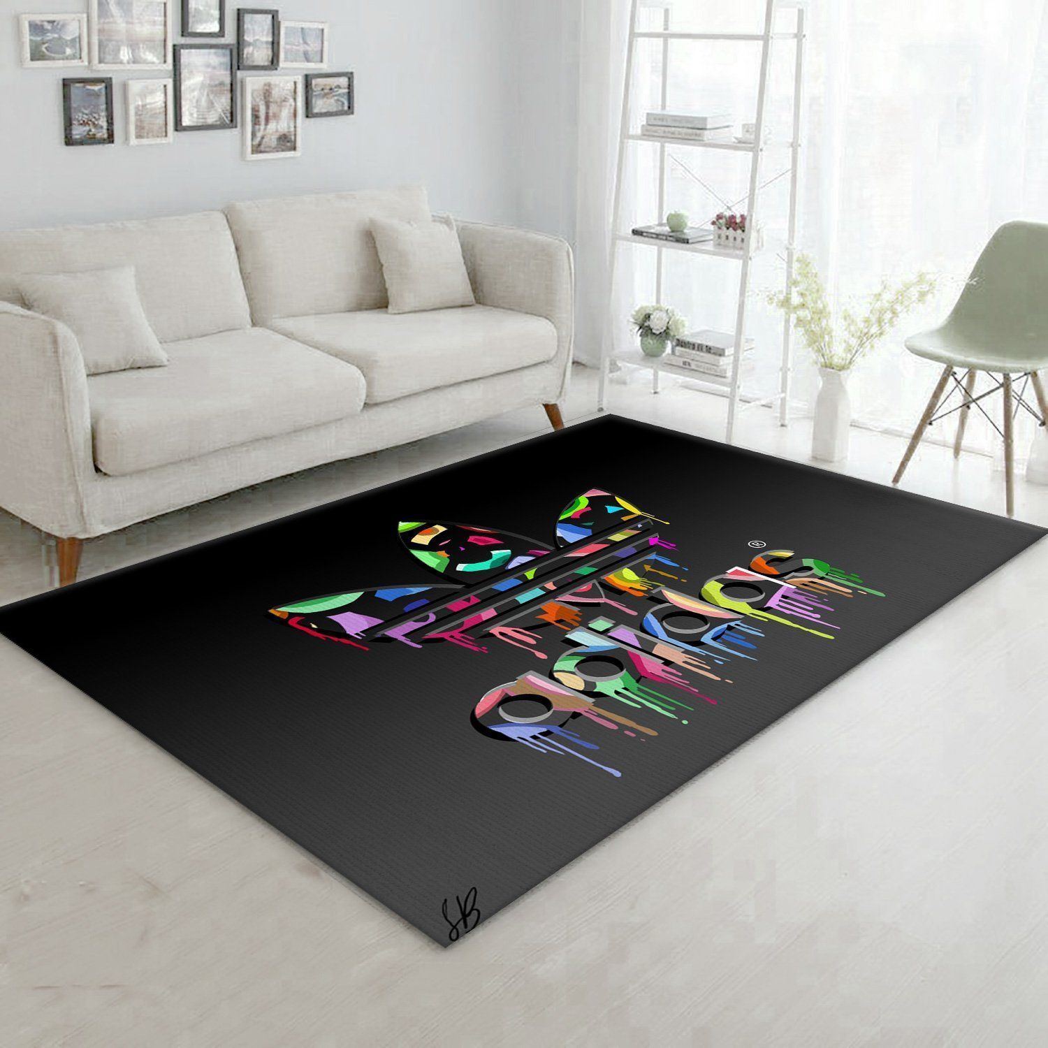 Adidas Area Rug Living Room Rug Christmas Gift US Decor - Indoor Outdoor Rugs