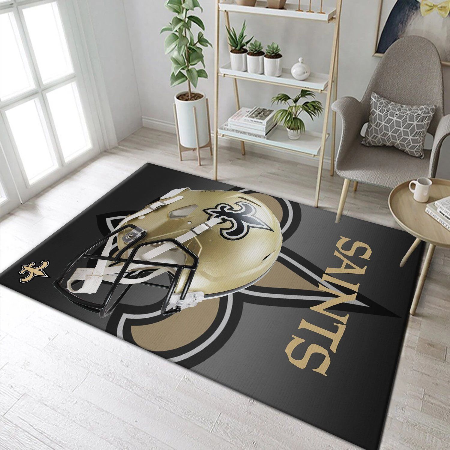 New Orleans Saints NFL Team Logo Area Rugs Living Room Carpet Floor Decor The US Decor - Indoor Outdoor Rugs