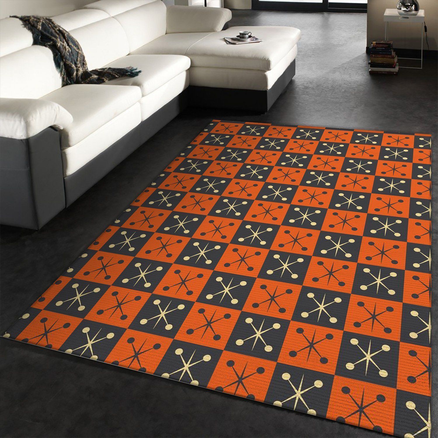 Midcentury Pattern 64 Area Rug, Living room and bedroom Rug, Home US Decor - Indoor Outdoor Rugs