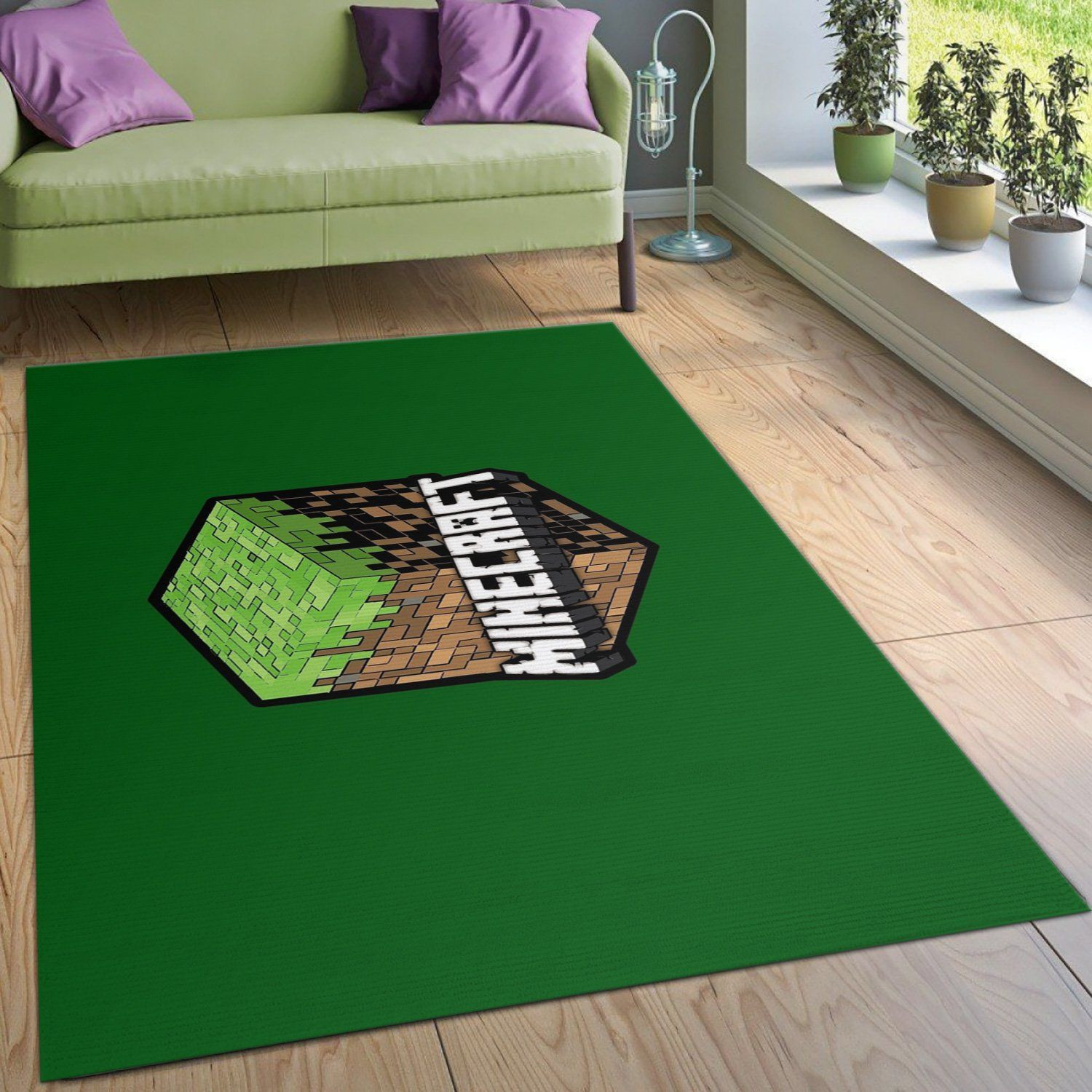 Minecraft Area Rug For Christmas Bedroom Rug Family Gift US Decor - Indoor Outdoor Rugs