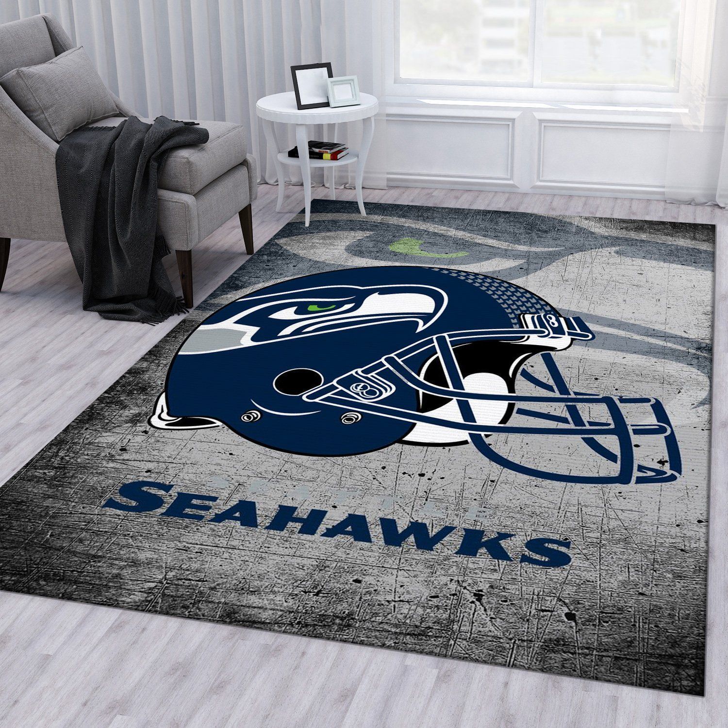 Seattle Seahawks Football Nfl Rug Living Room Rug Home Decor Floor Decor - Indoor Outdoor Rugs