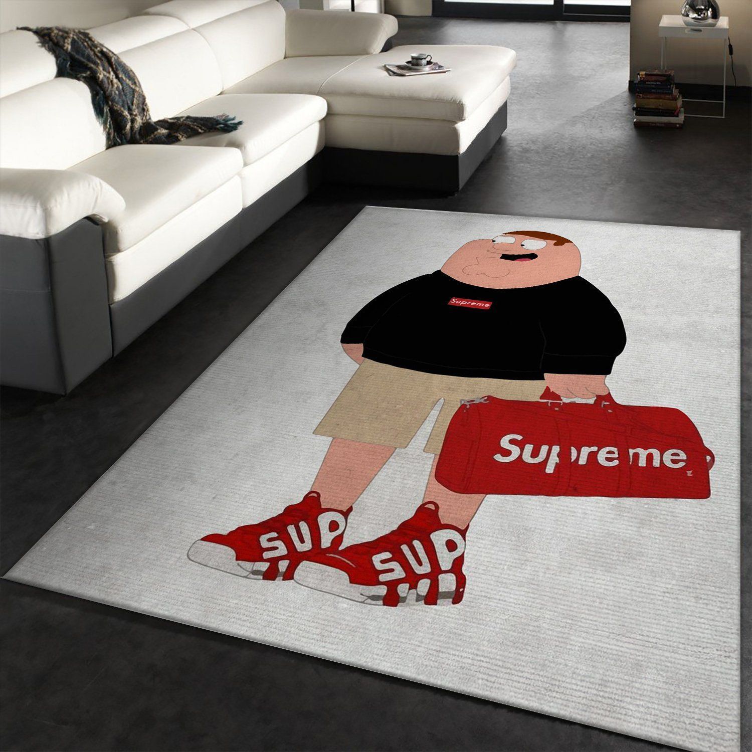 Supreme Peter Family Guy Rug Fashion Brand Rug Home Decor Floor Decor - Indoor Outdoor Rugs