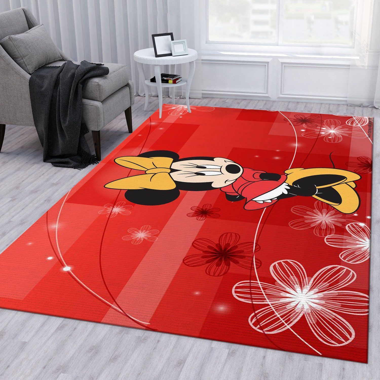 Minnie Mouse Ver13 Area Rug For Christmas Living Room Rug Home US Decor - Indoor Outdoor Rugs