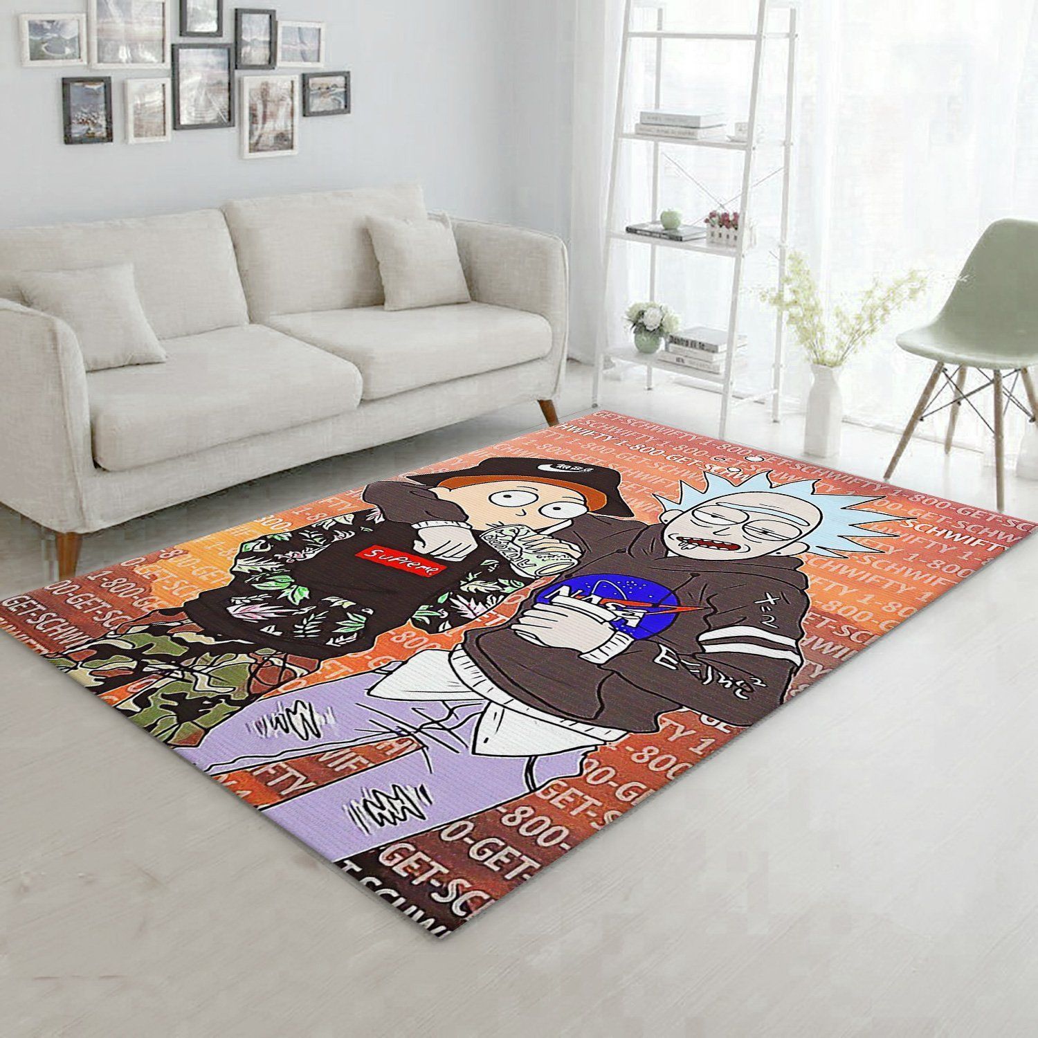 Rick And Morty Noel Gift Rug Bedroom Rug Home Decor Floor Decor - Indoor Outdoor Rugs