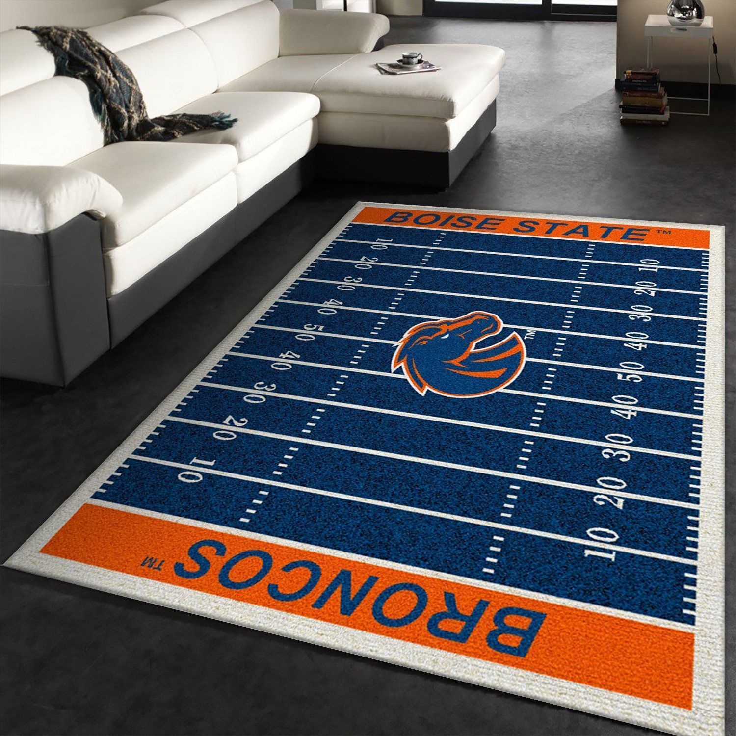 College Boise State NFL Team Logo Area Rug, Kitchen Rug, US Gift Decor - Indoor Outdoor Rugs