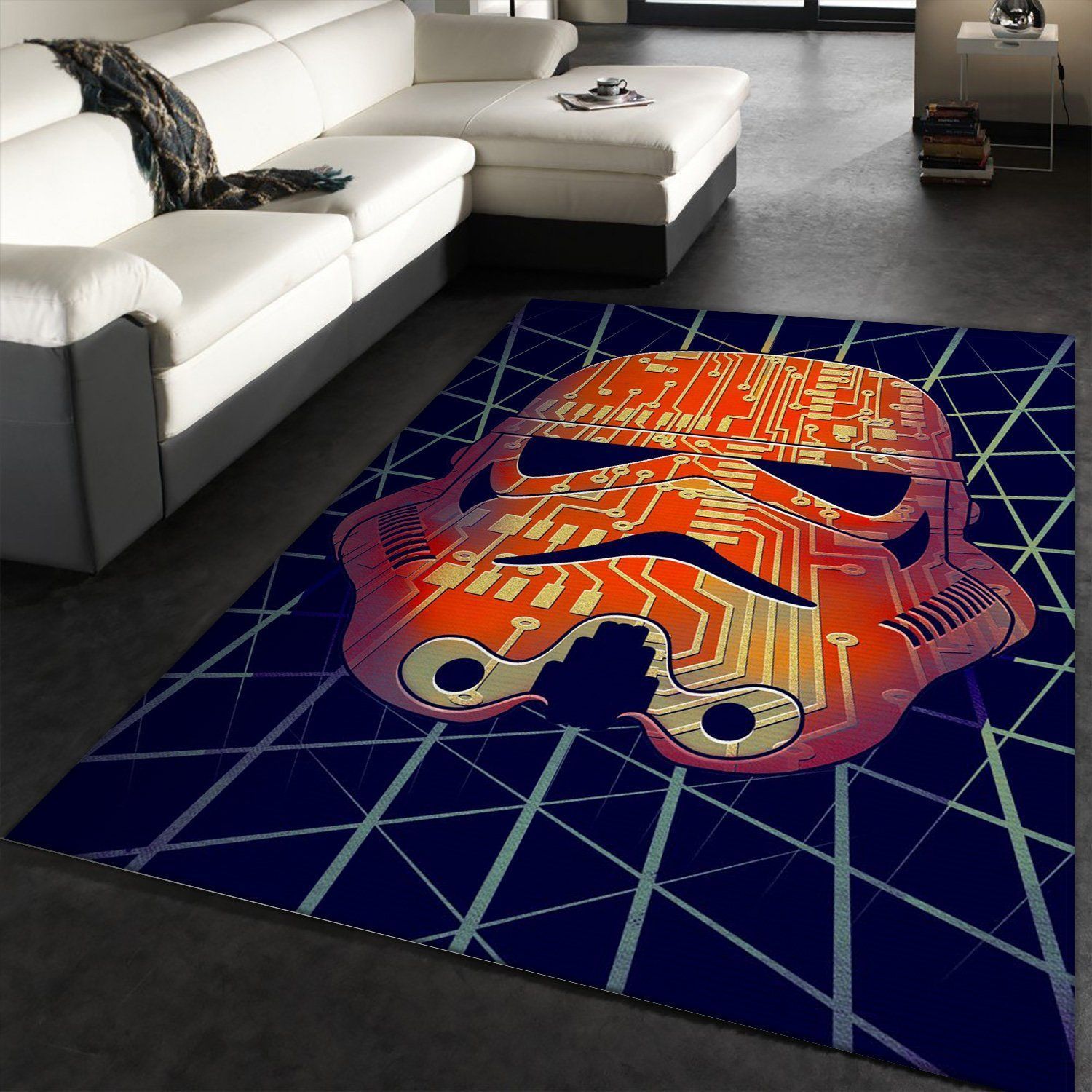 Chipped Star War Area Rug Carpet, Living Room Rug, Home Decor Floor Decor - Indoor Outdoor Rugs