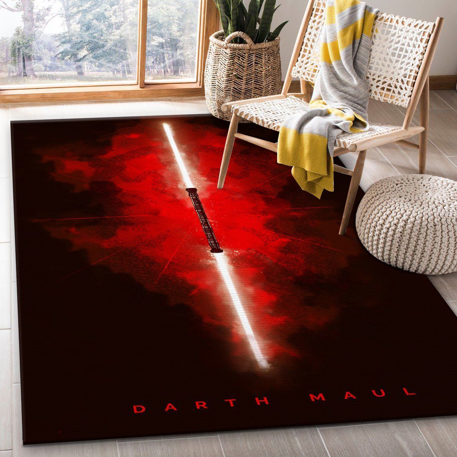 Darth Maul Rug Star Wars Lightsabers Rug Home US Decor - Indoor Outdoor Rugs