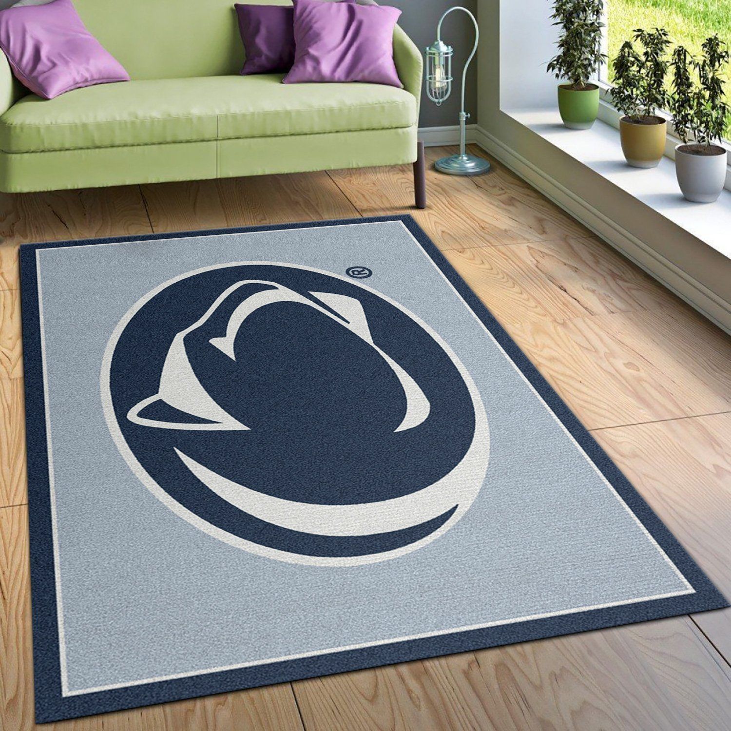 College Spirit Penn State Sport Area Rug Carpet Team Logo Christmas Gift US Decor - Indoor Outdoor Rugs